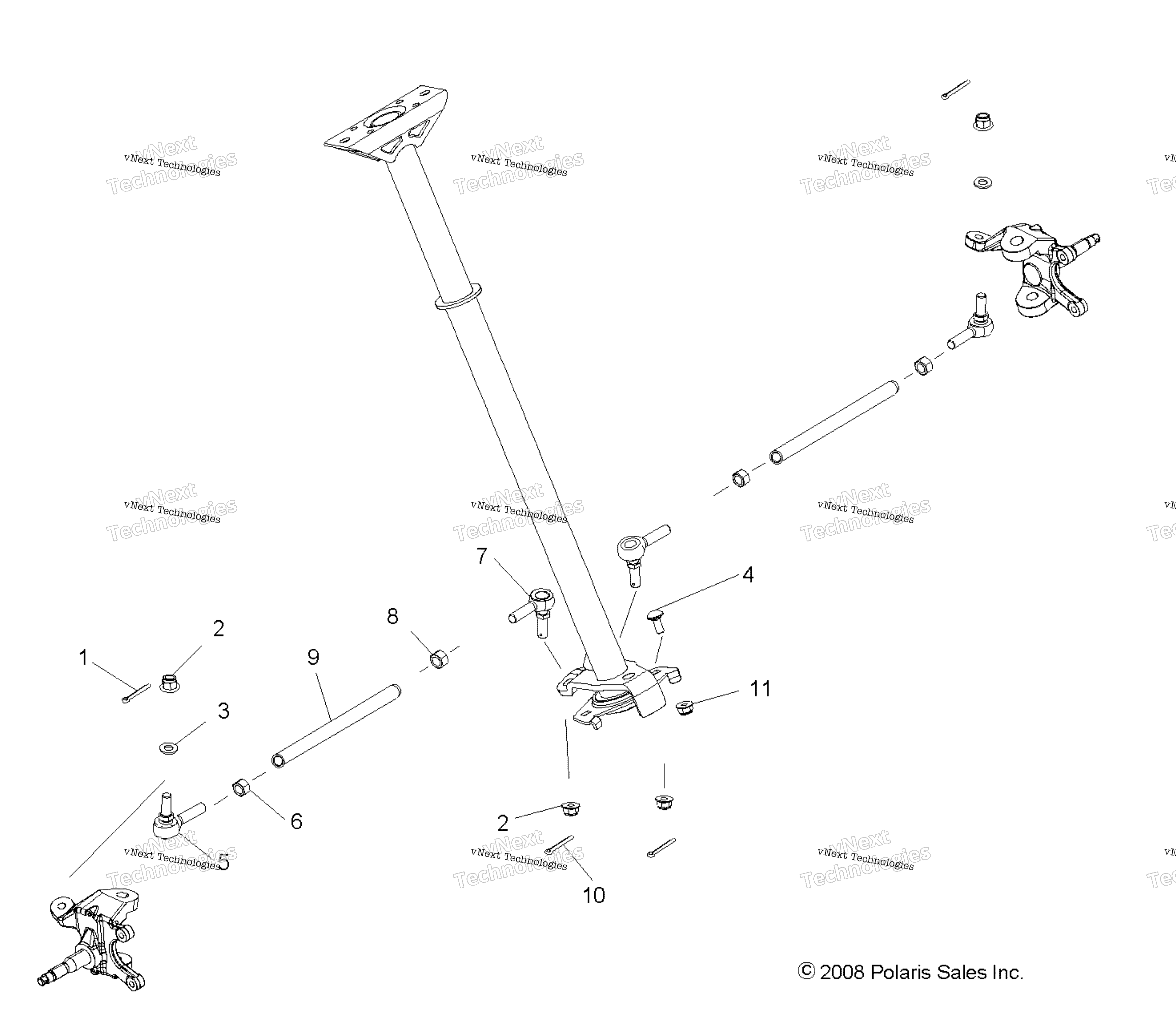 Steering, тяга Rods & Lower Asm