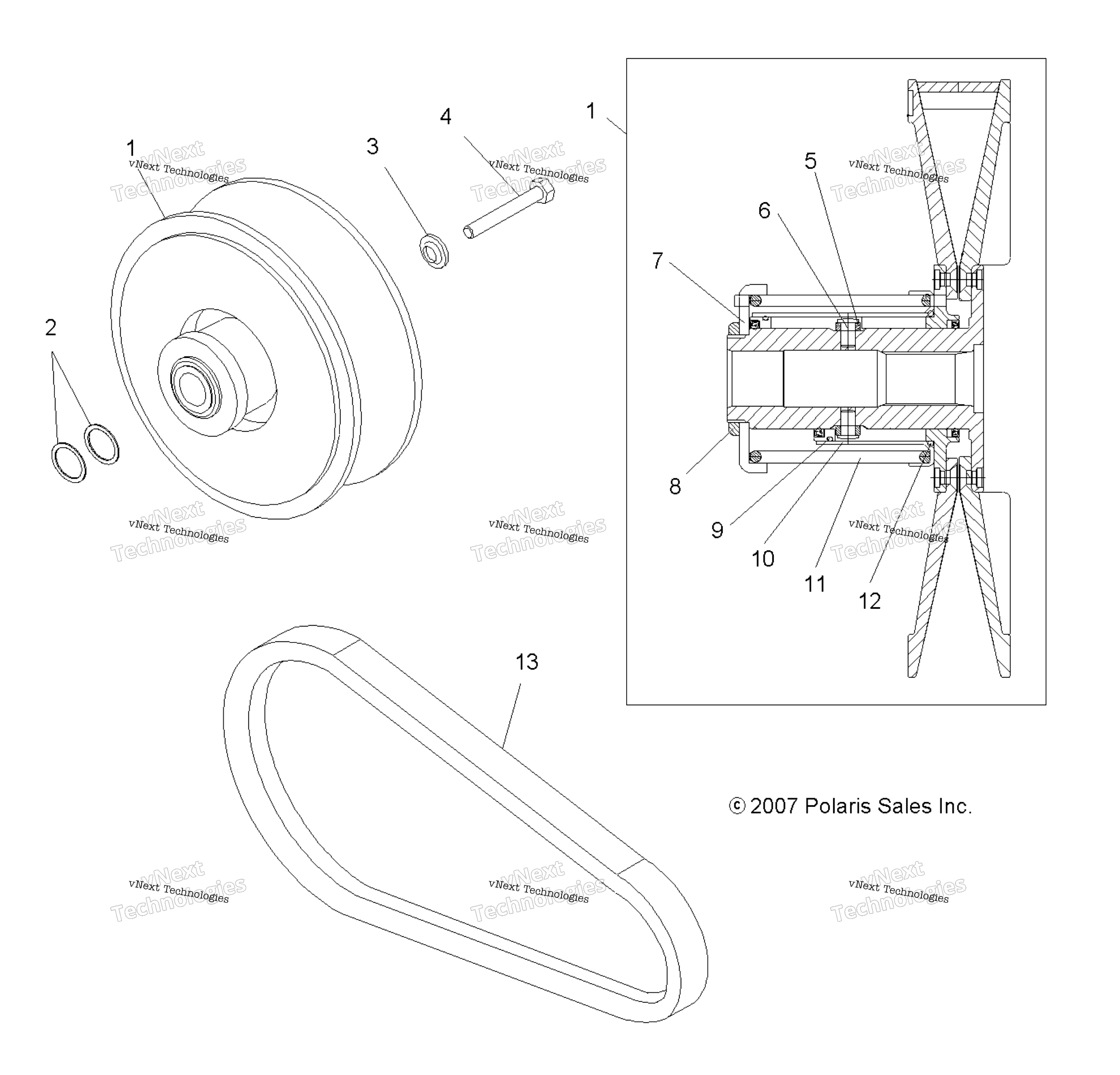 Трансмиссия, вторичное сцепление