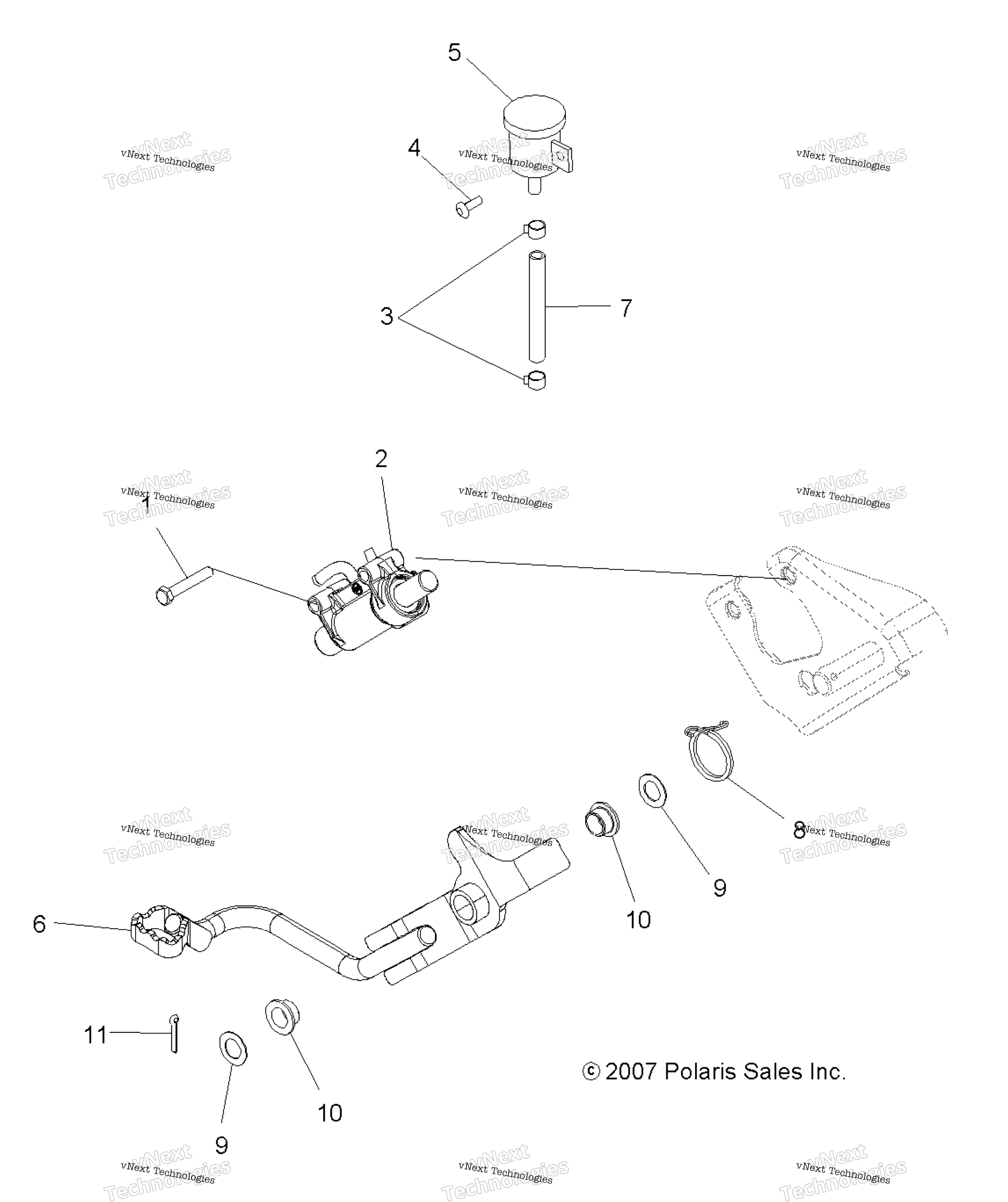 Brakes, тормоз Pedal & задний Master цилиндр