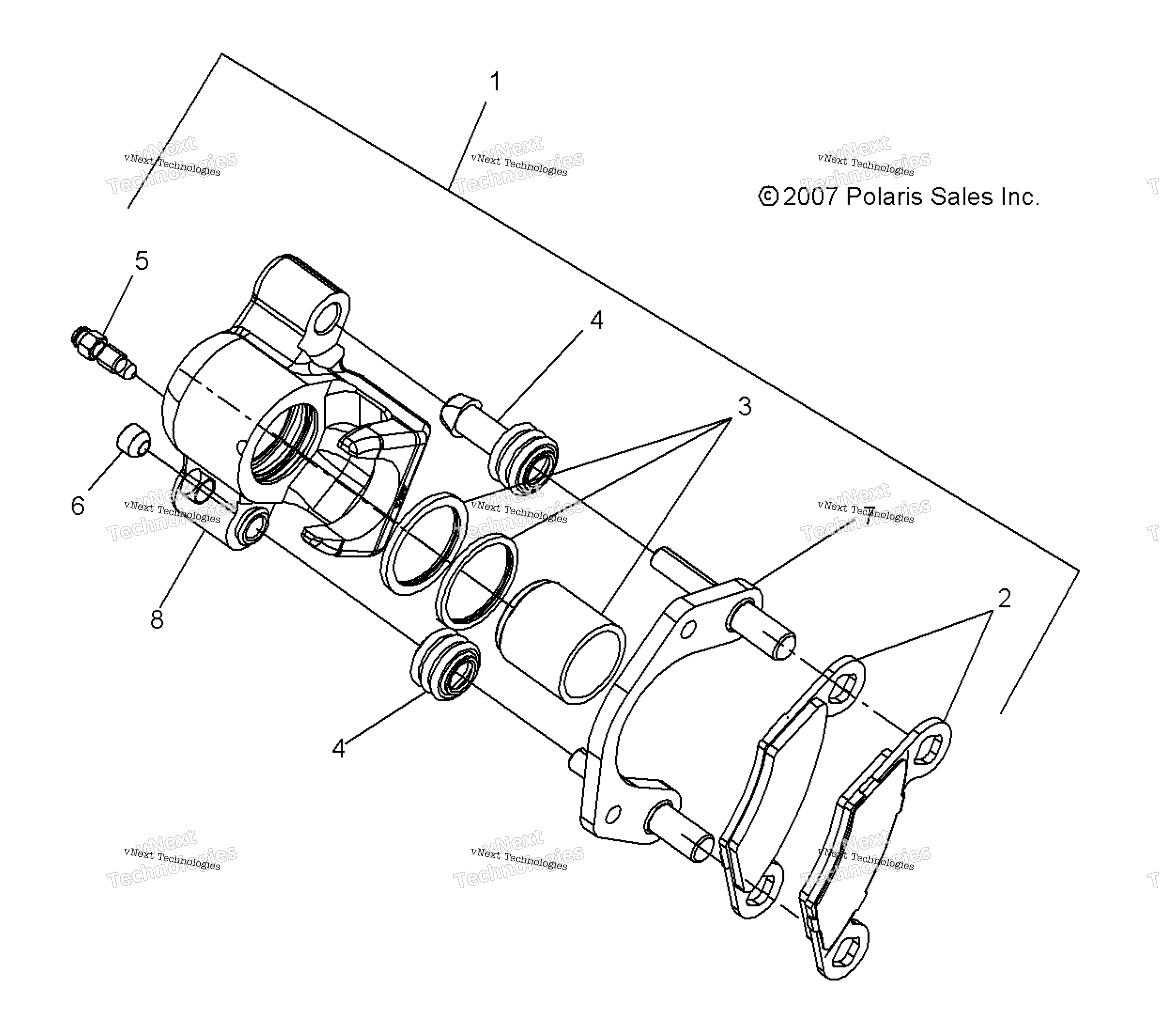 Brakes, передний & задний Calipers