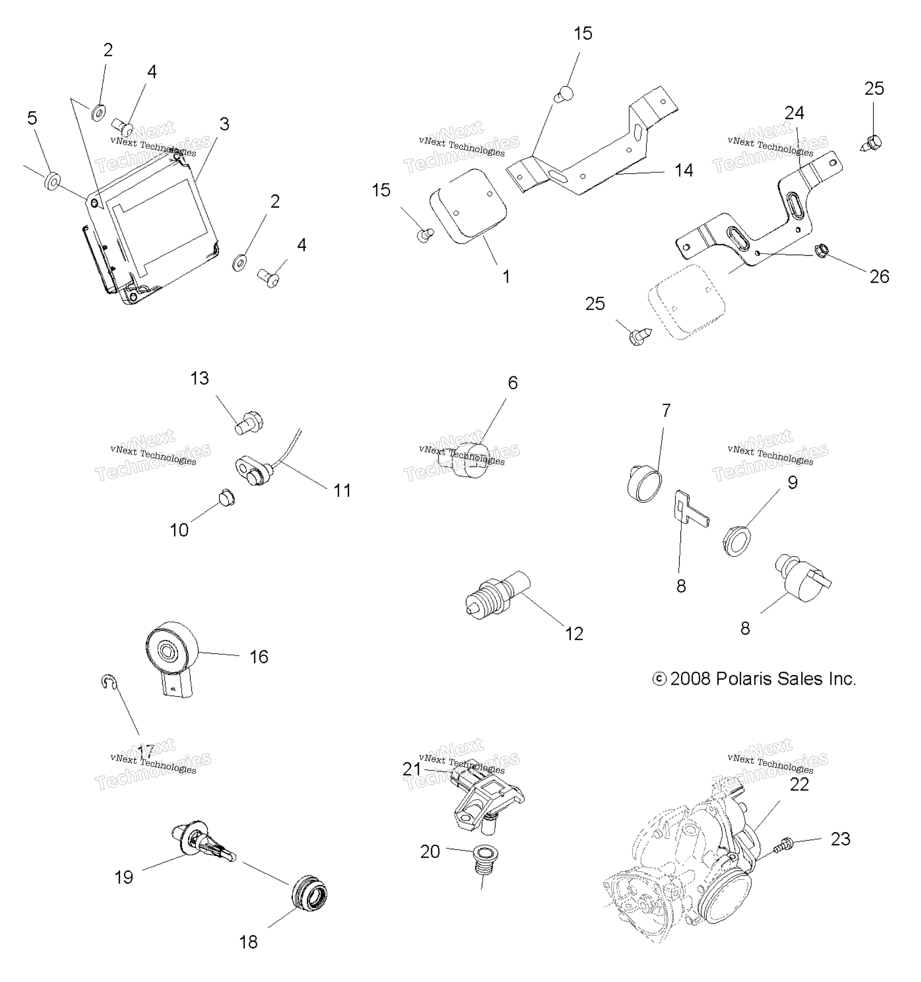 электрооборудование Switches & Sensors & Ecm