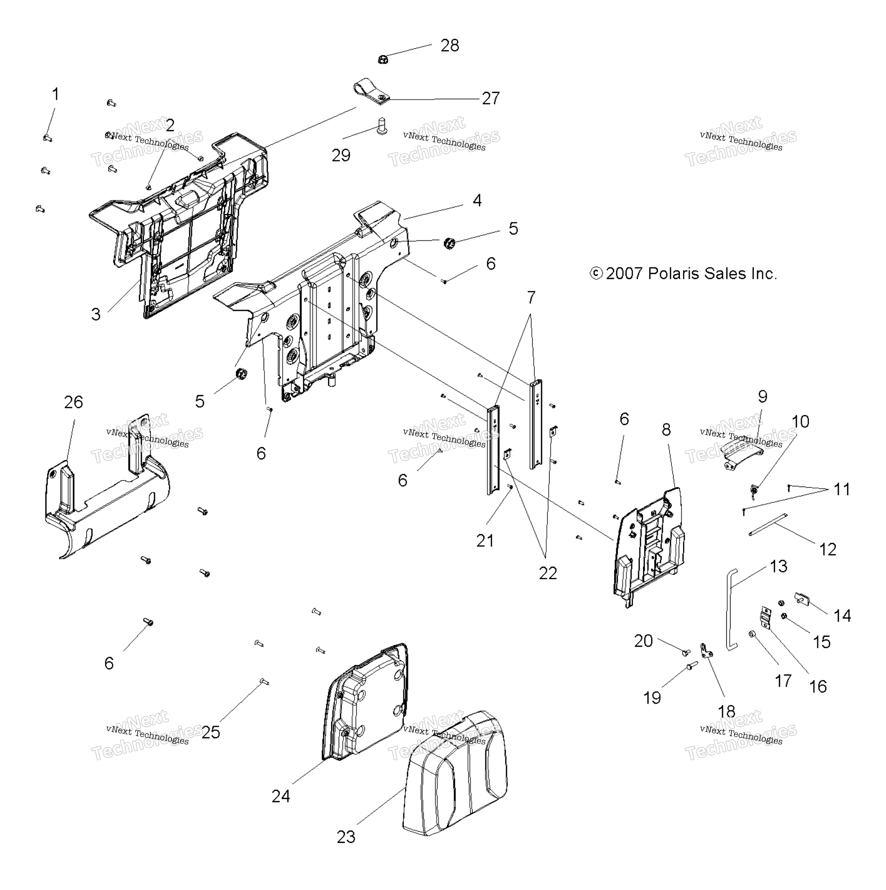 Body, Passenger сиденье Back