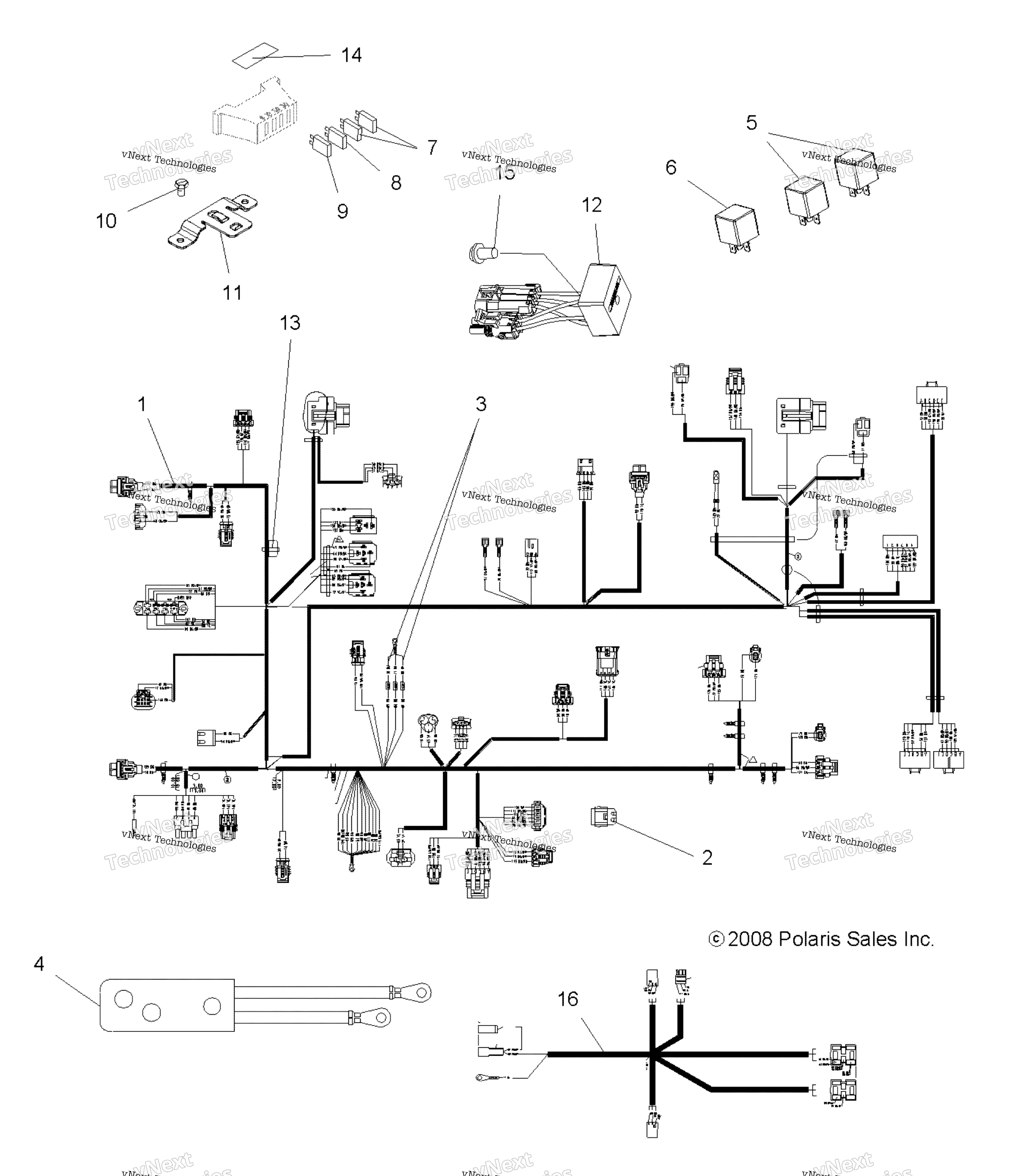 электрооборудование Harnesses