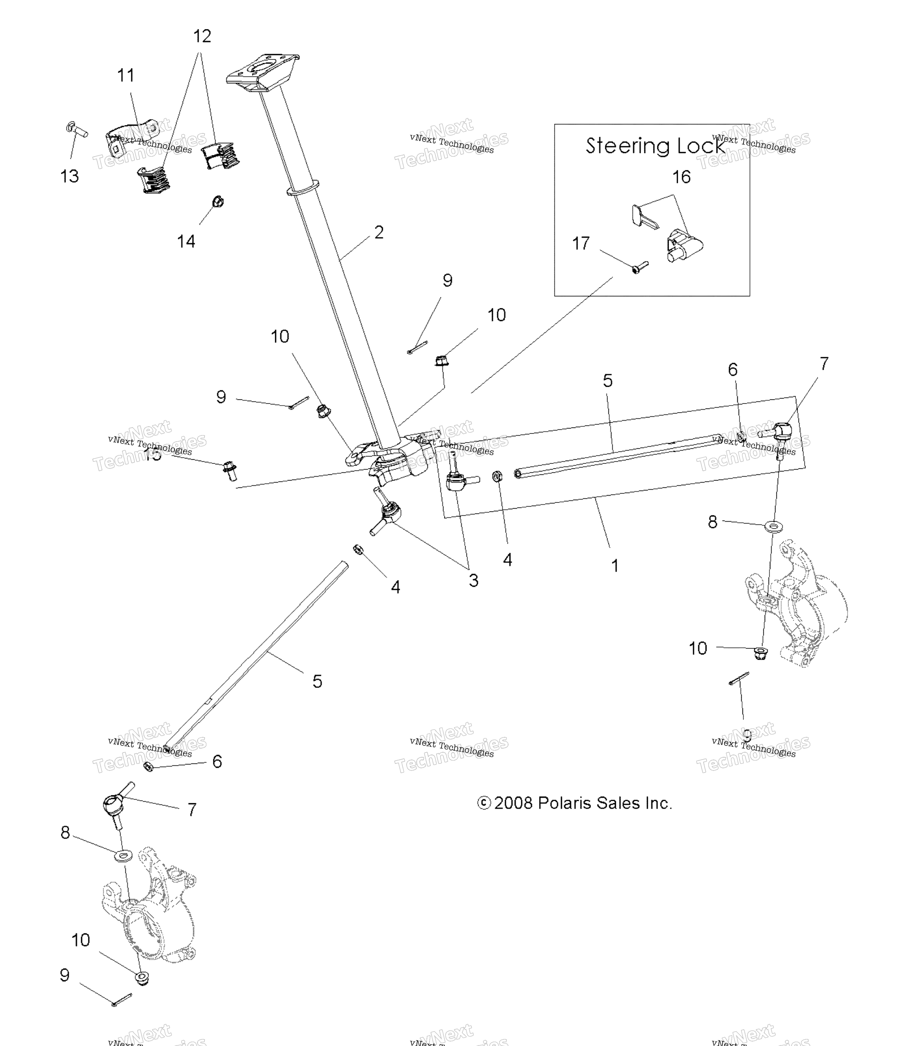 Steering, рулевое управление Post Asm