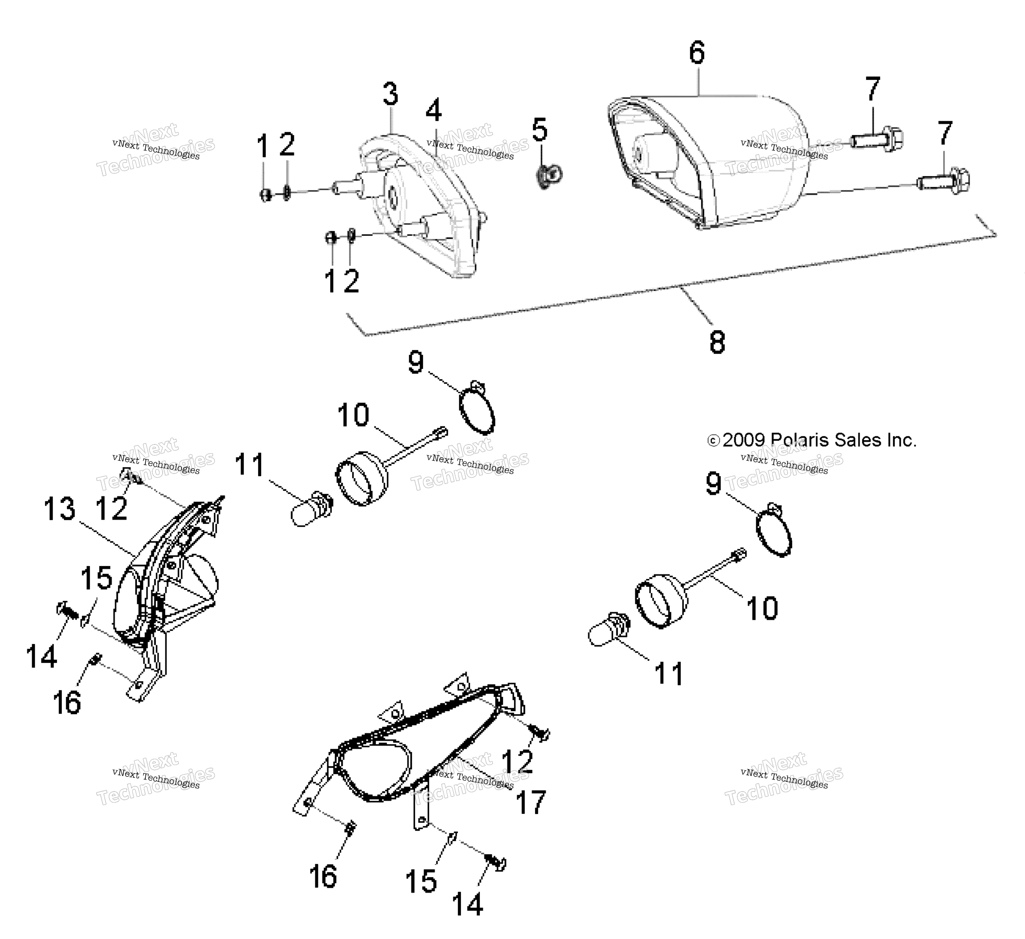 электрооборудование Headlightand Taillight