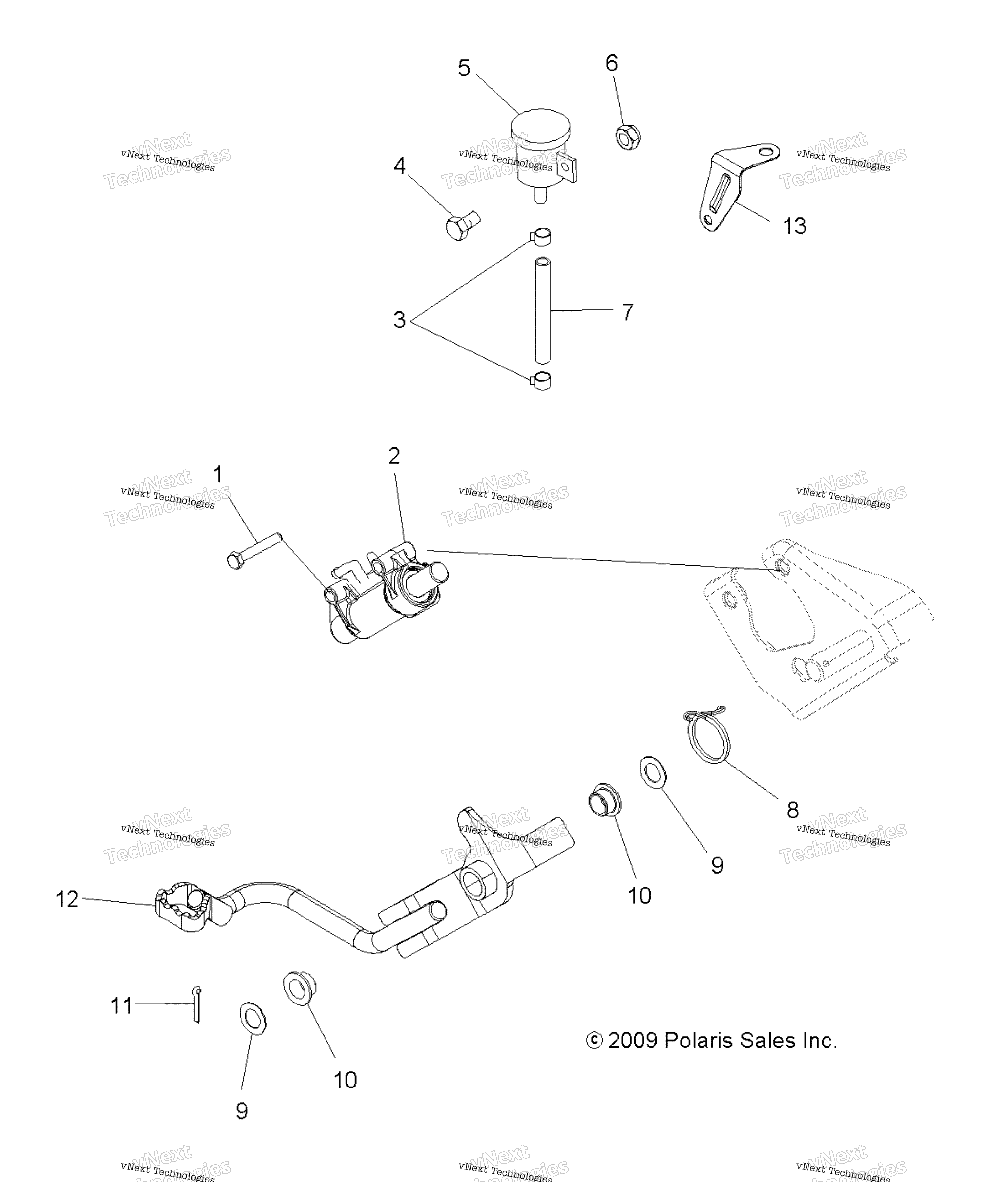Brakes, тормоз Pedal & задний Master цилиндр