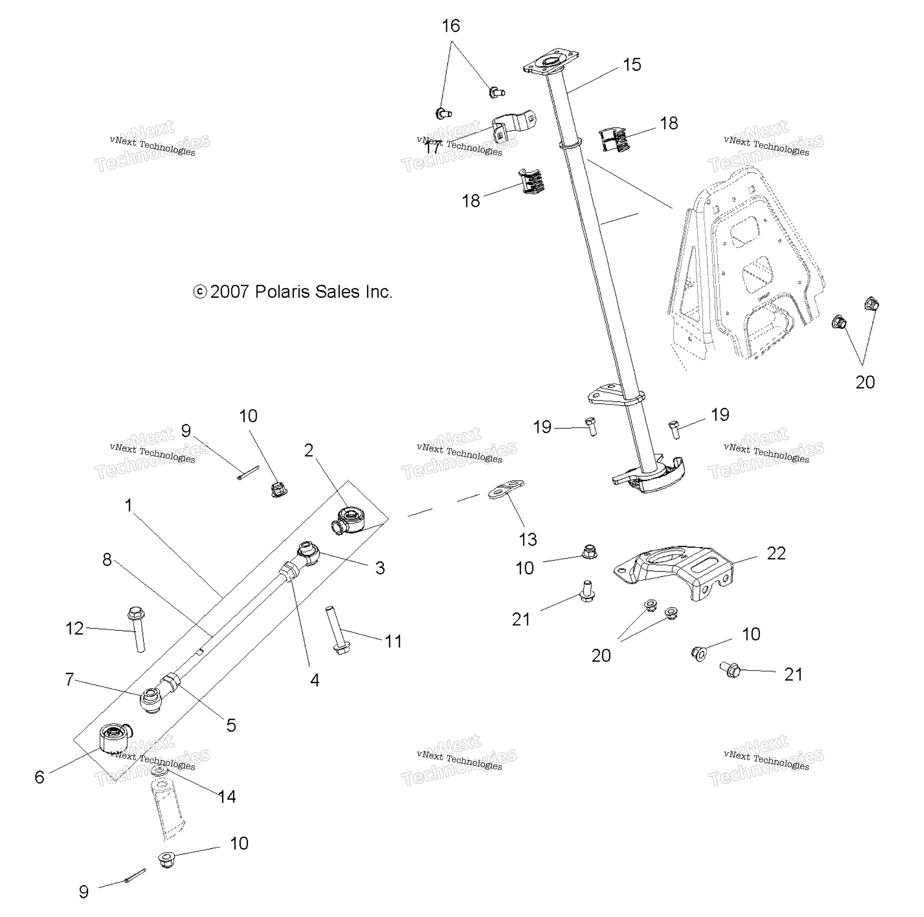 Steering, рулевое управление Post Asm