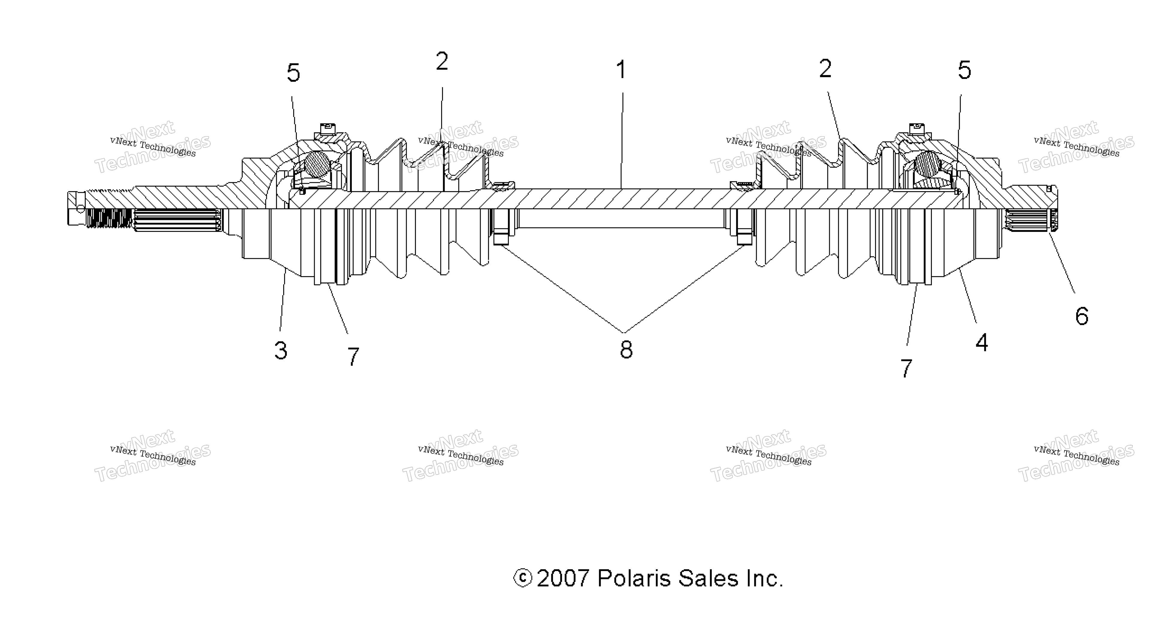 Привод Train, Front Drive Shaft