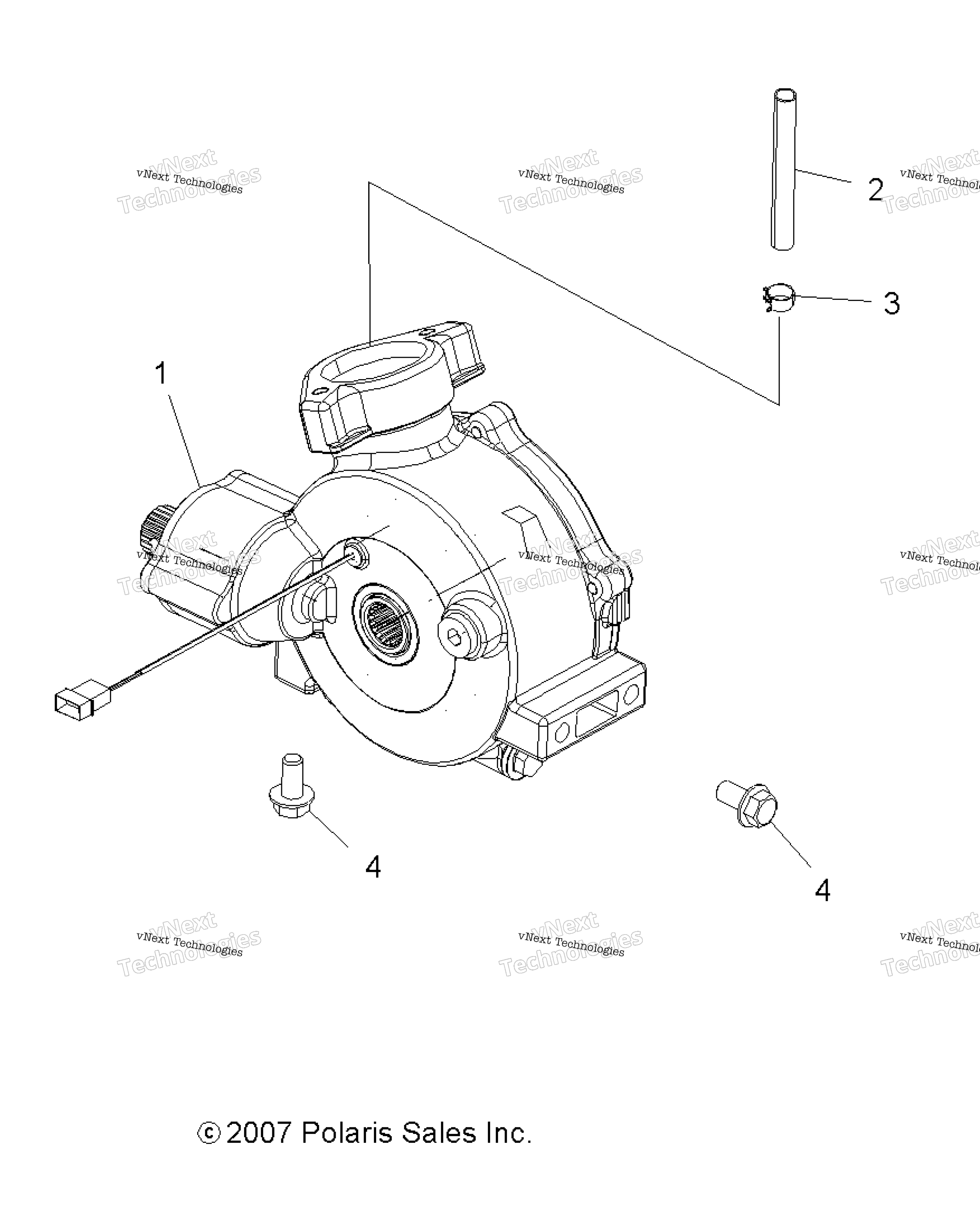 Трансмиссия, передний редуктор Mounting