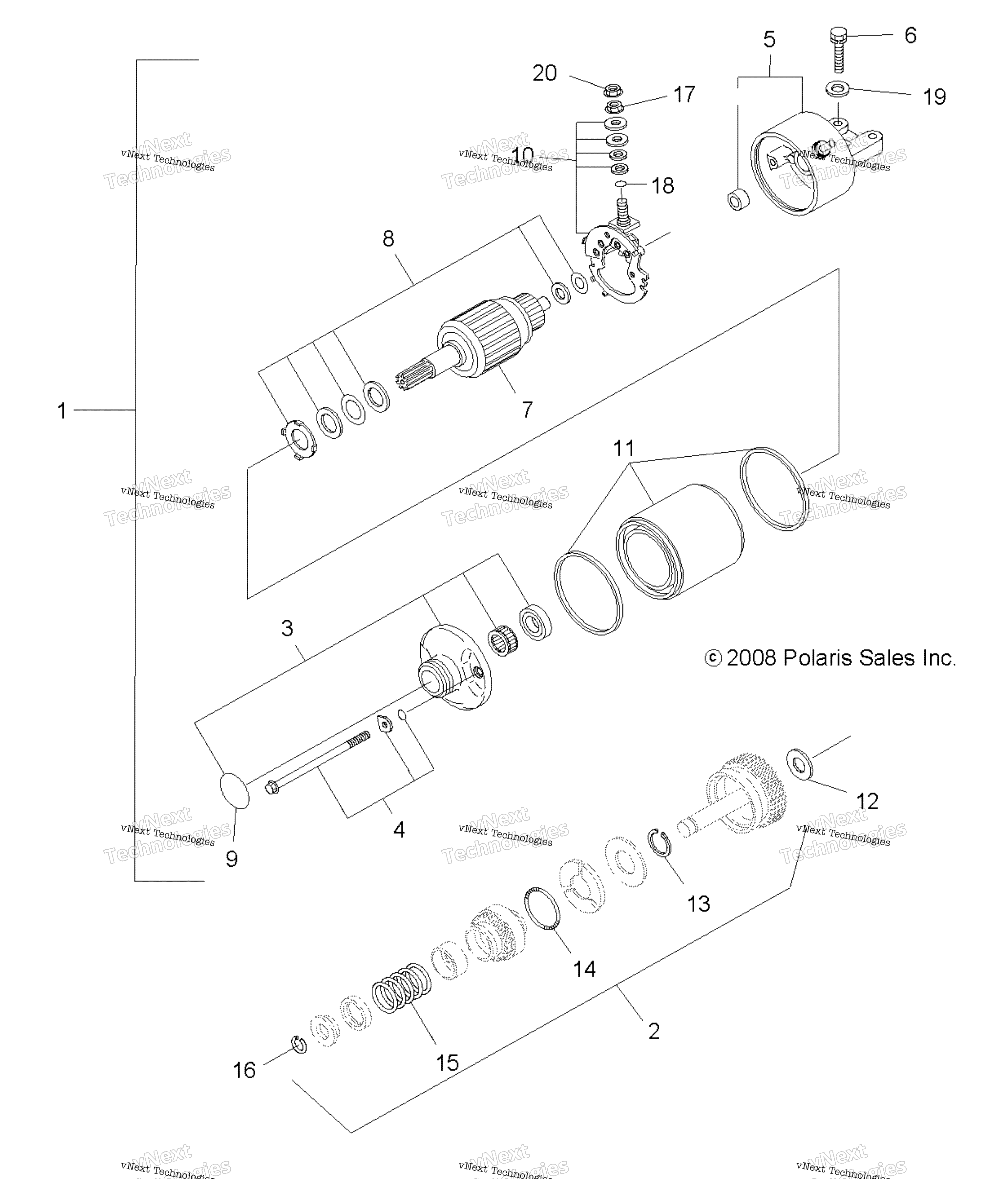 Engine, Starting система