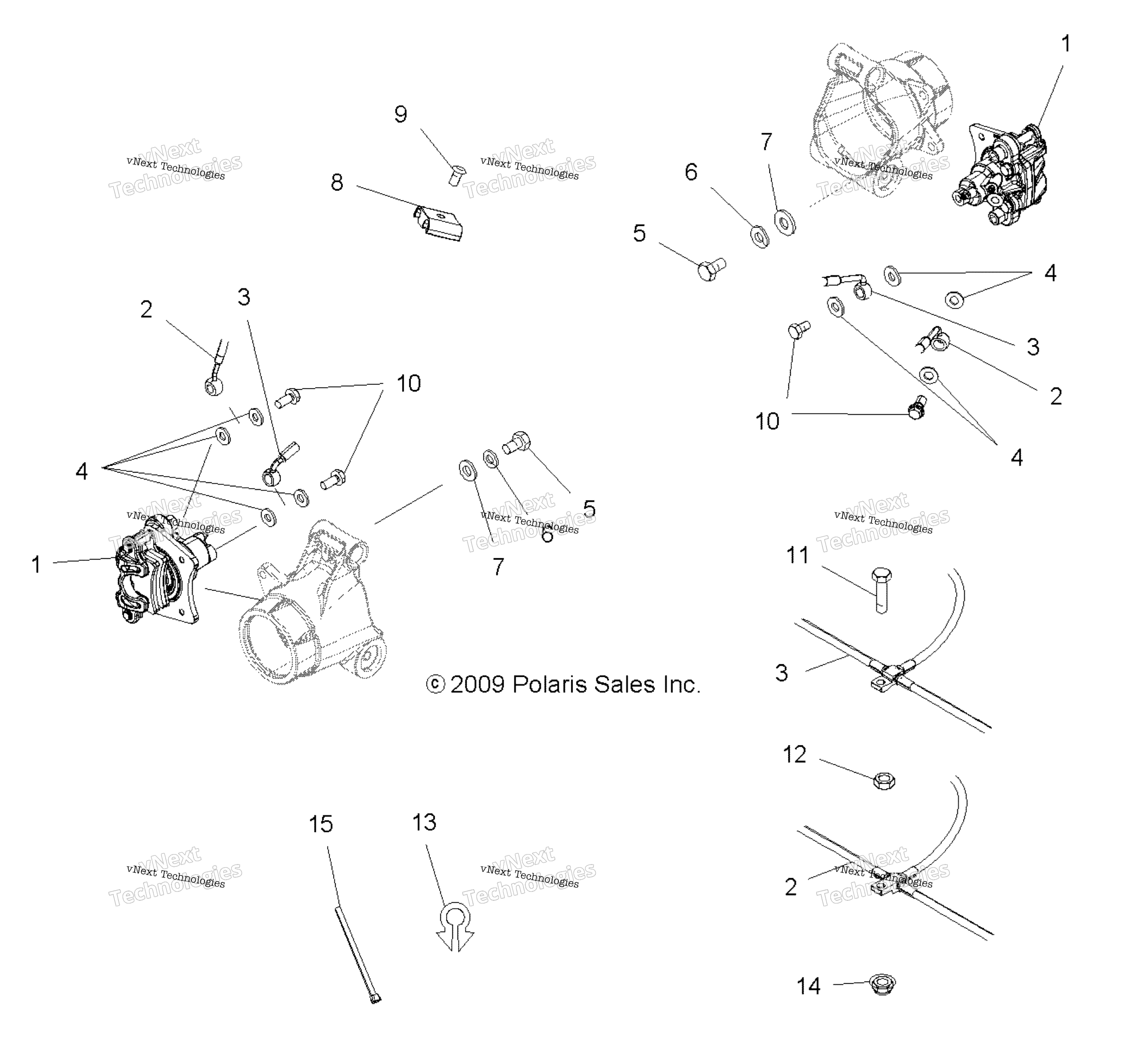 Brakes, задний тормоз Lines