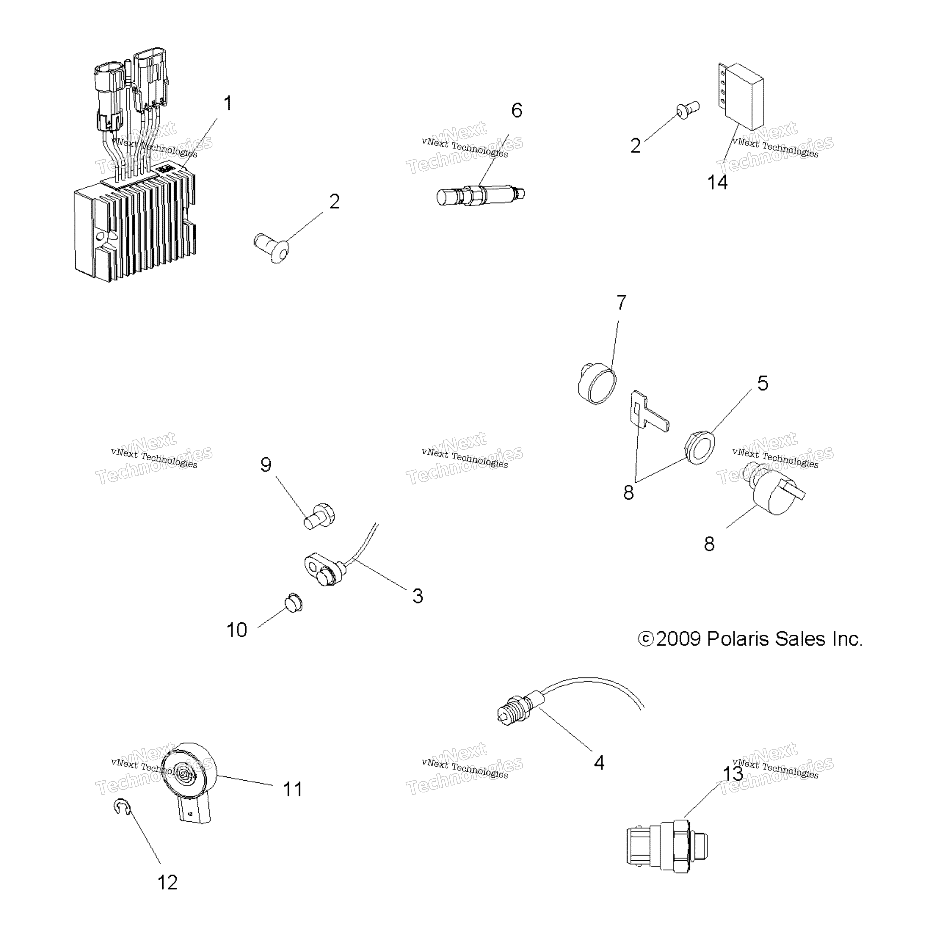 электрооборудование Switches, Sensors & Ecm