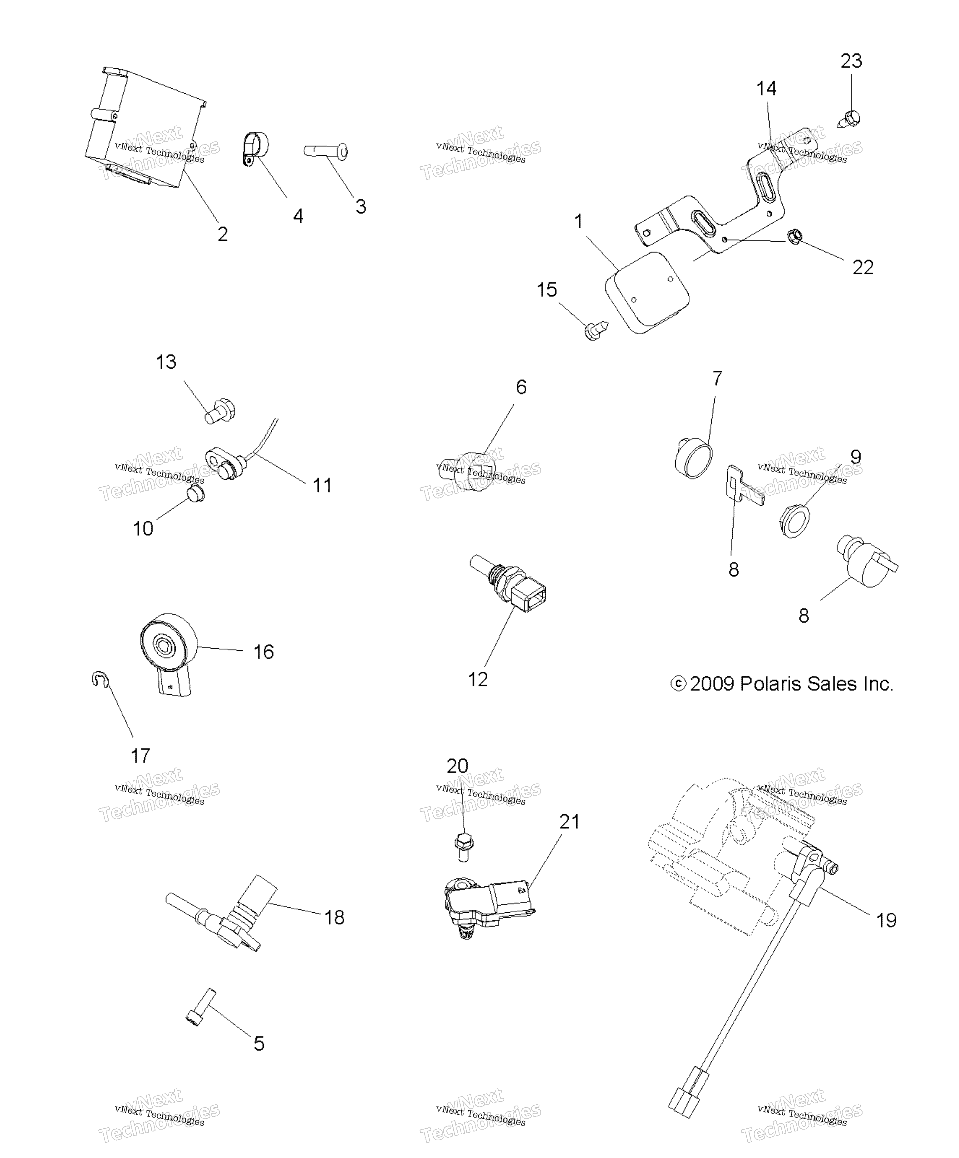 электрооборудование Switches & Sensors & Ecm