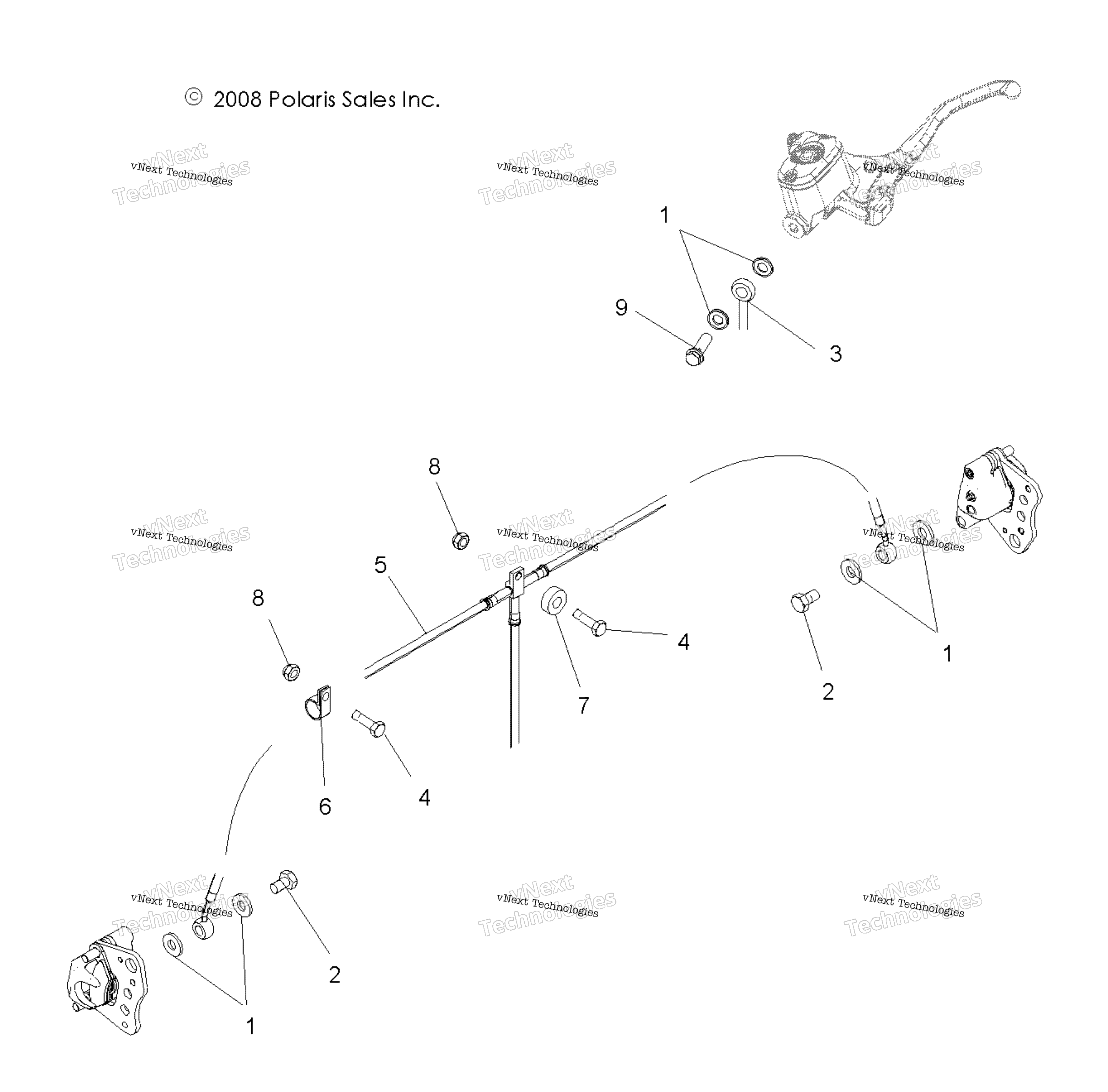 Brakes, передний тормоз Lines