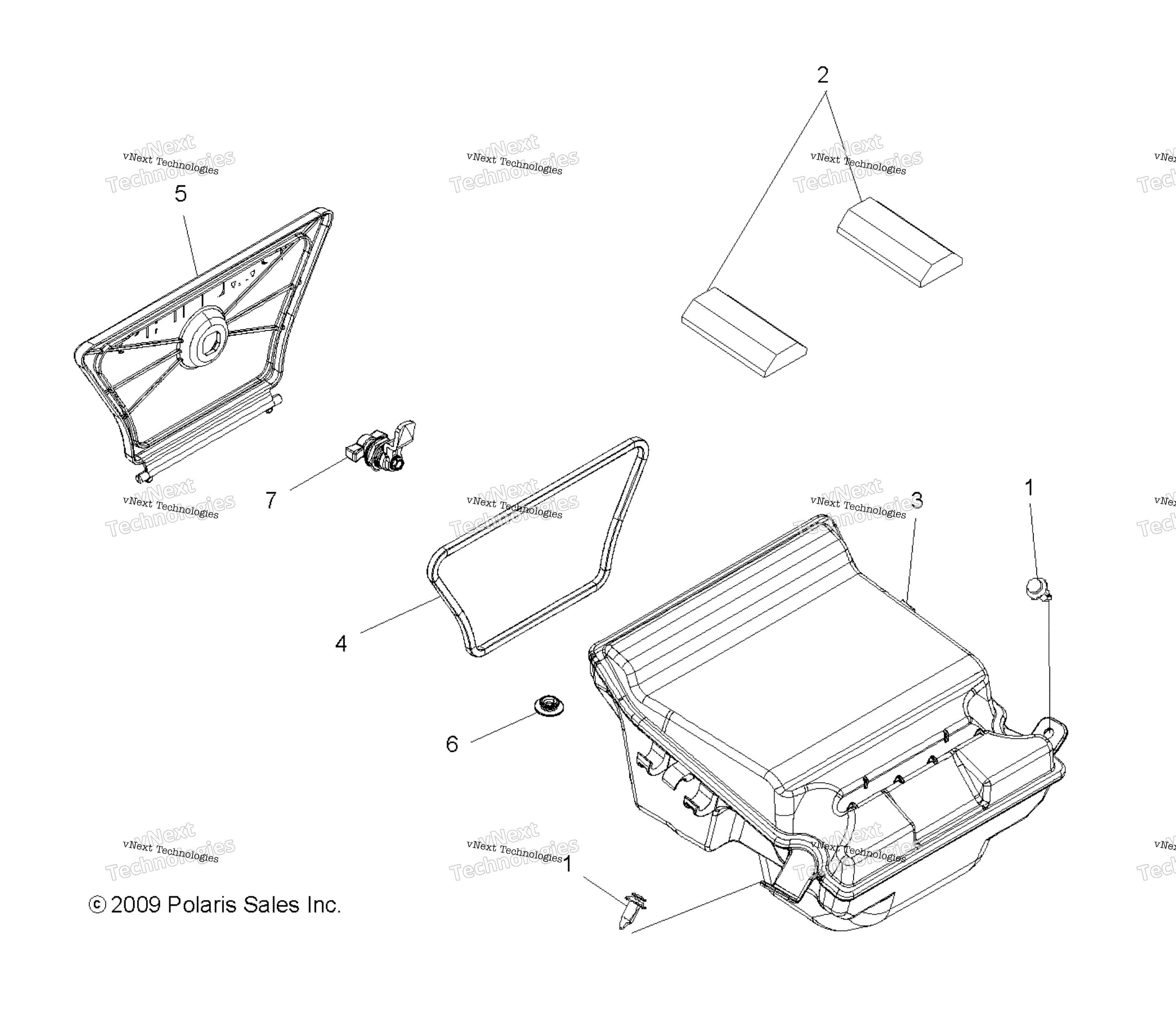 Body, задний Storage Box