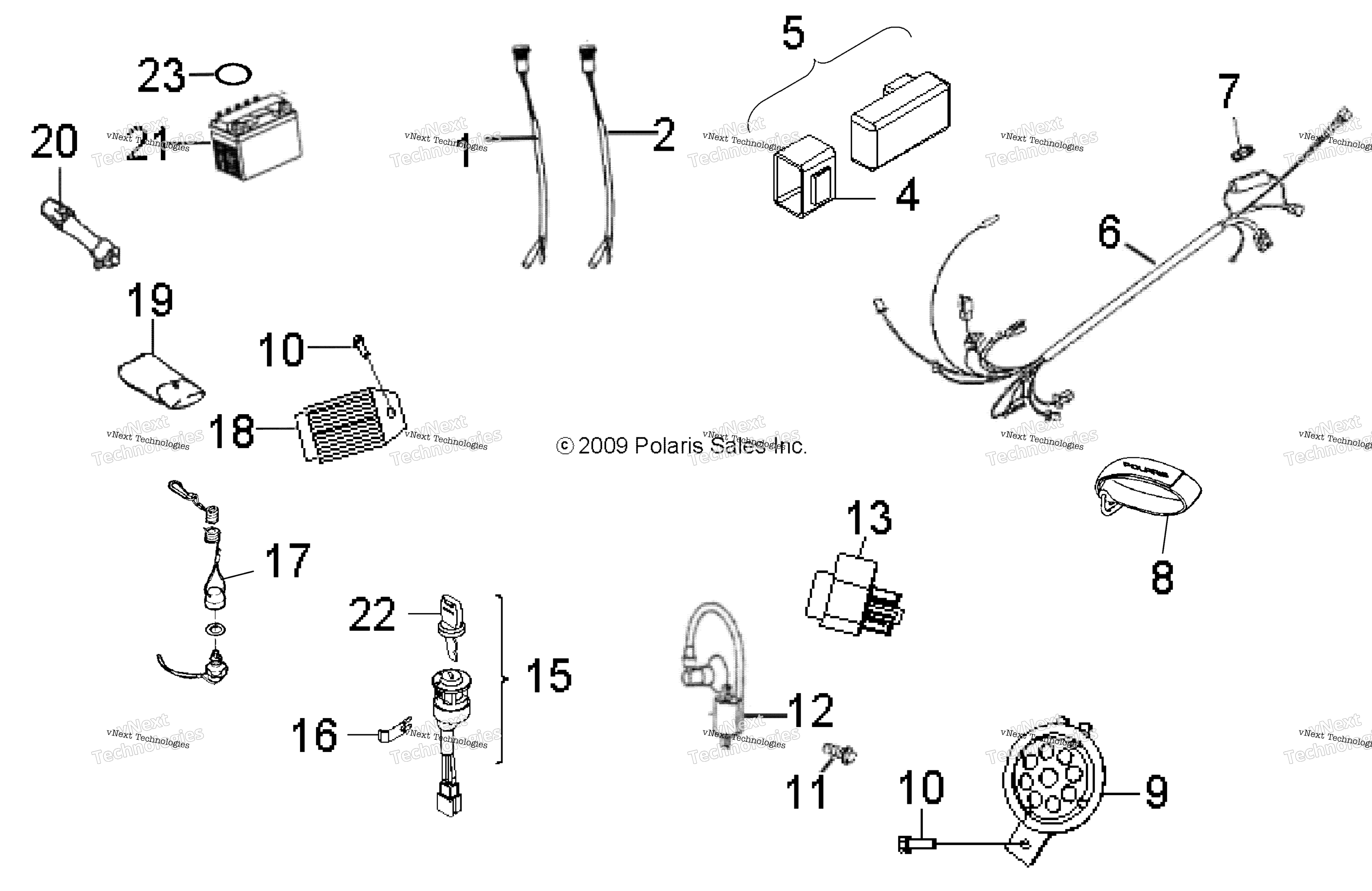 Electrical, Switches, жгут & Indicators