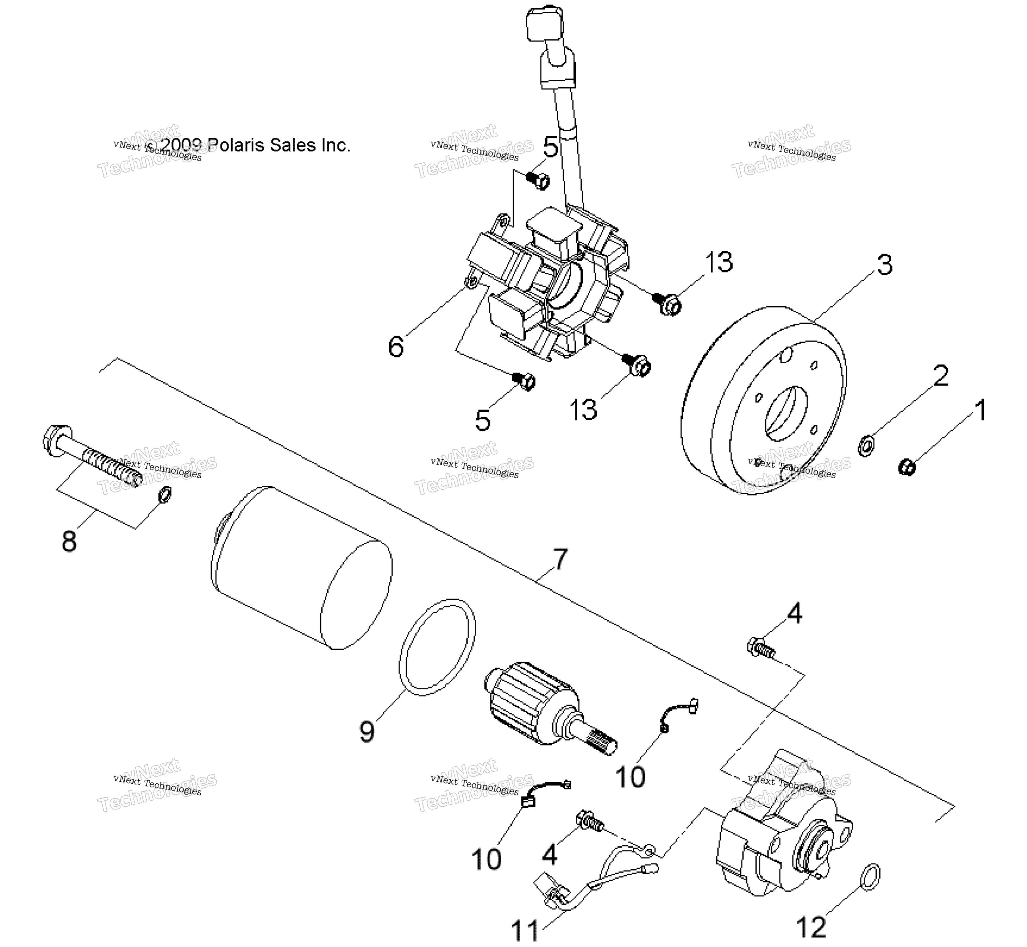двигатель Generator & Starting Motor
