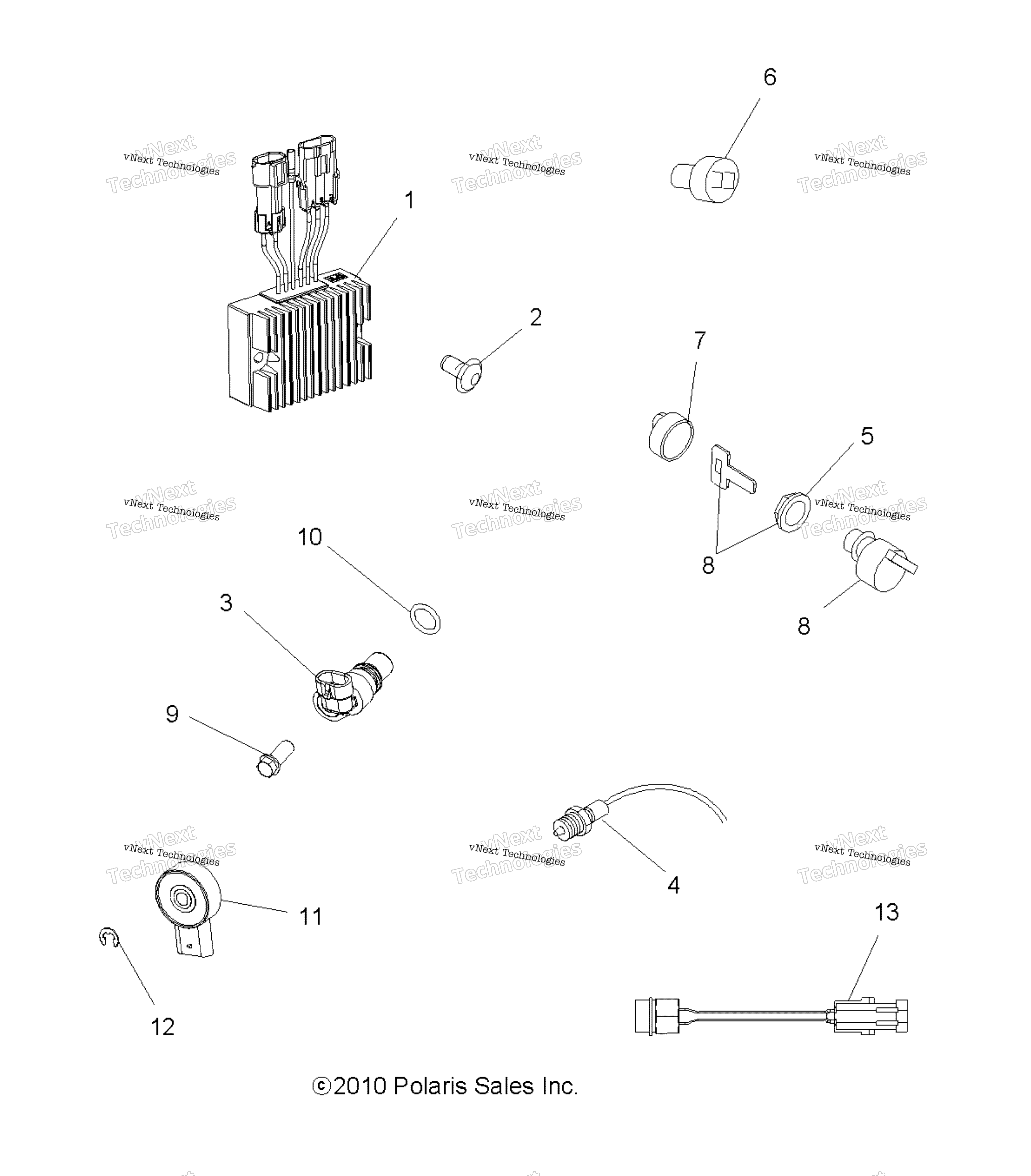электрооборудование Switches, Sensors & Ecm