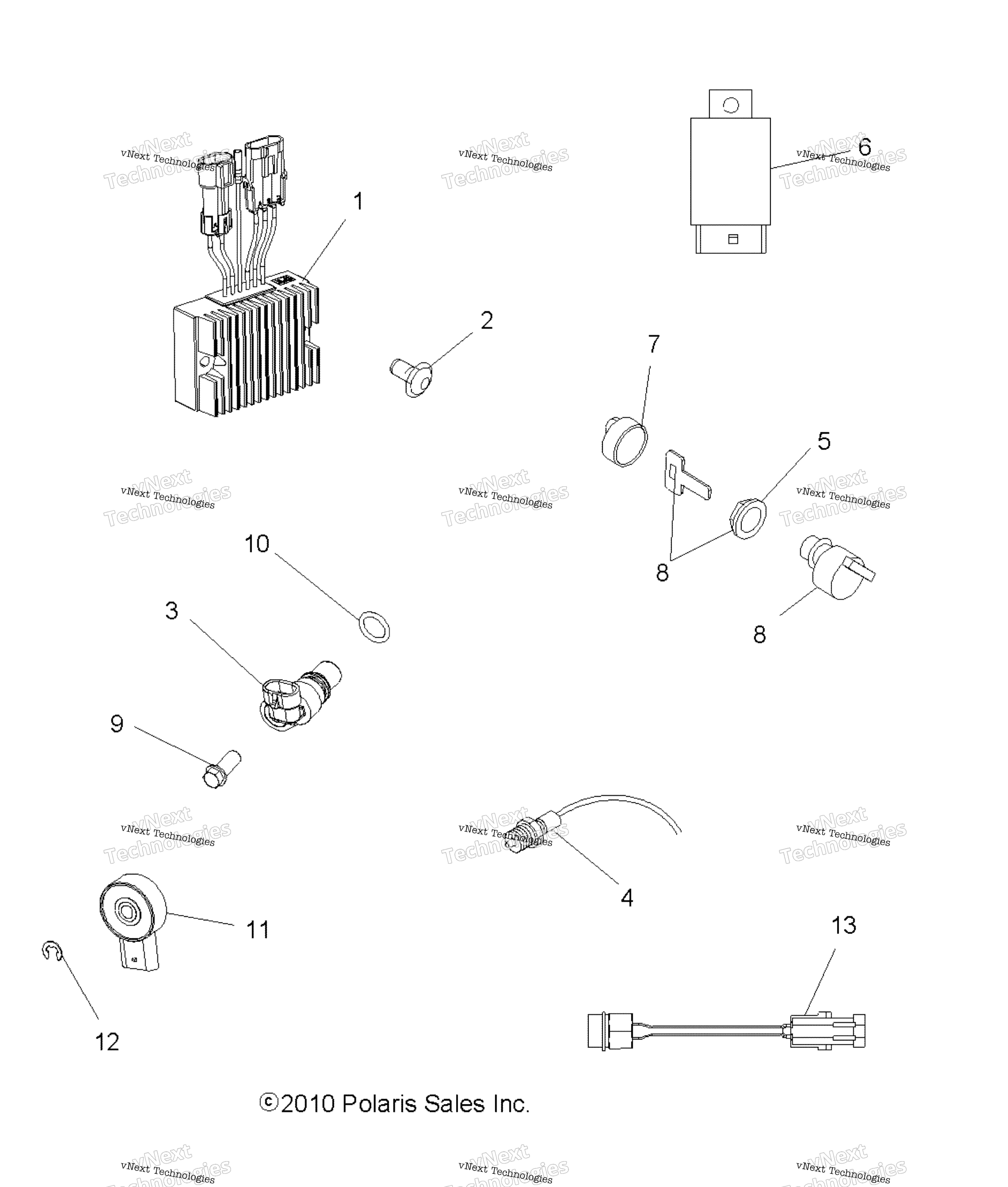 электрооборудование Switches, Sensors & Ecm