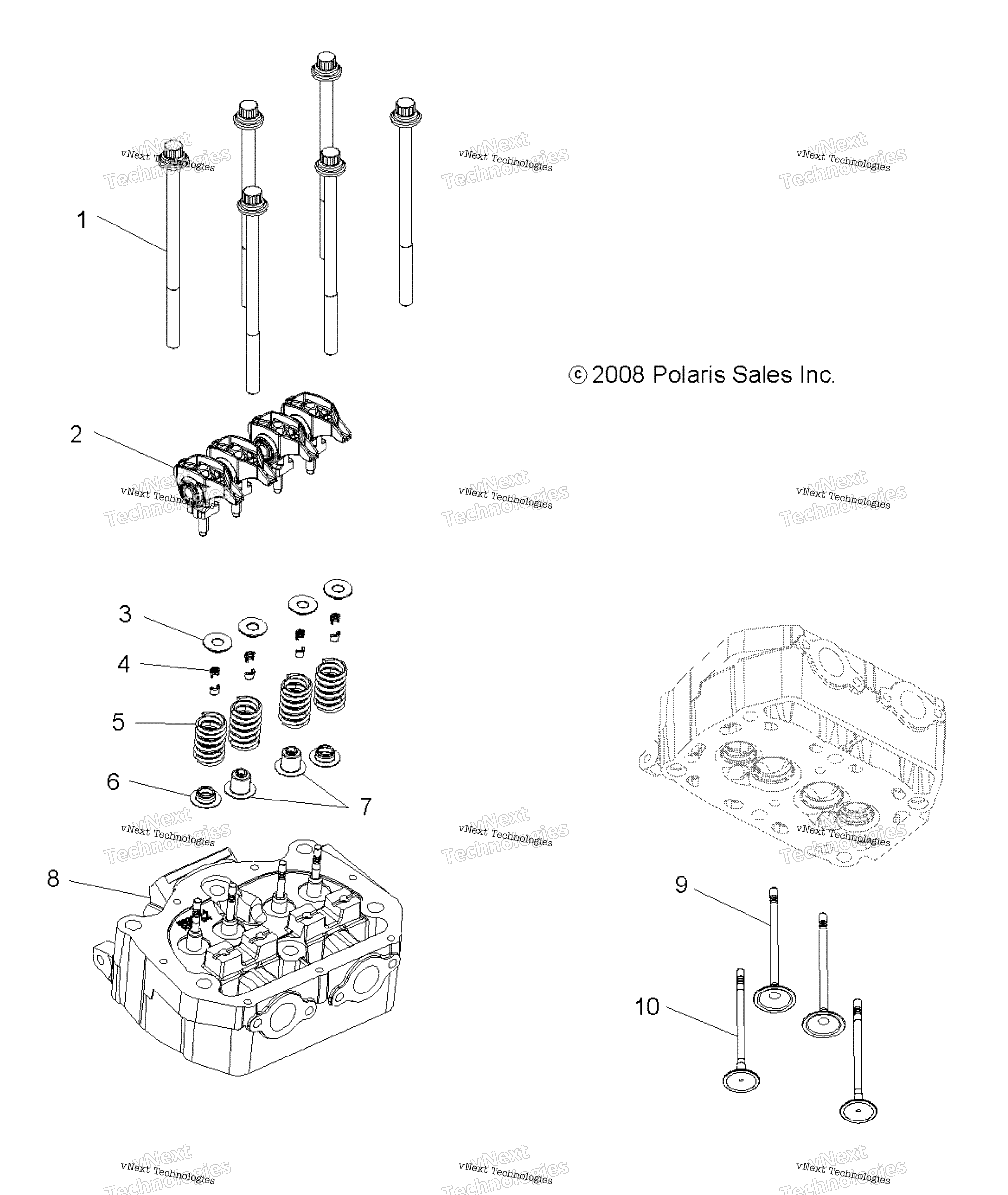 двигатель Valves