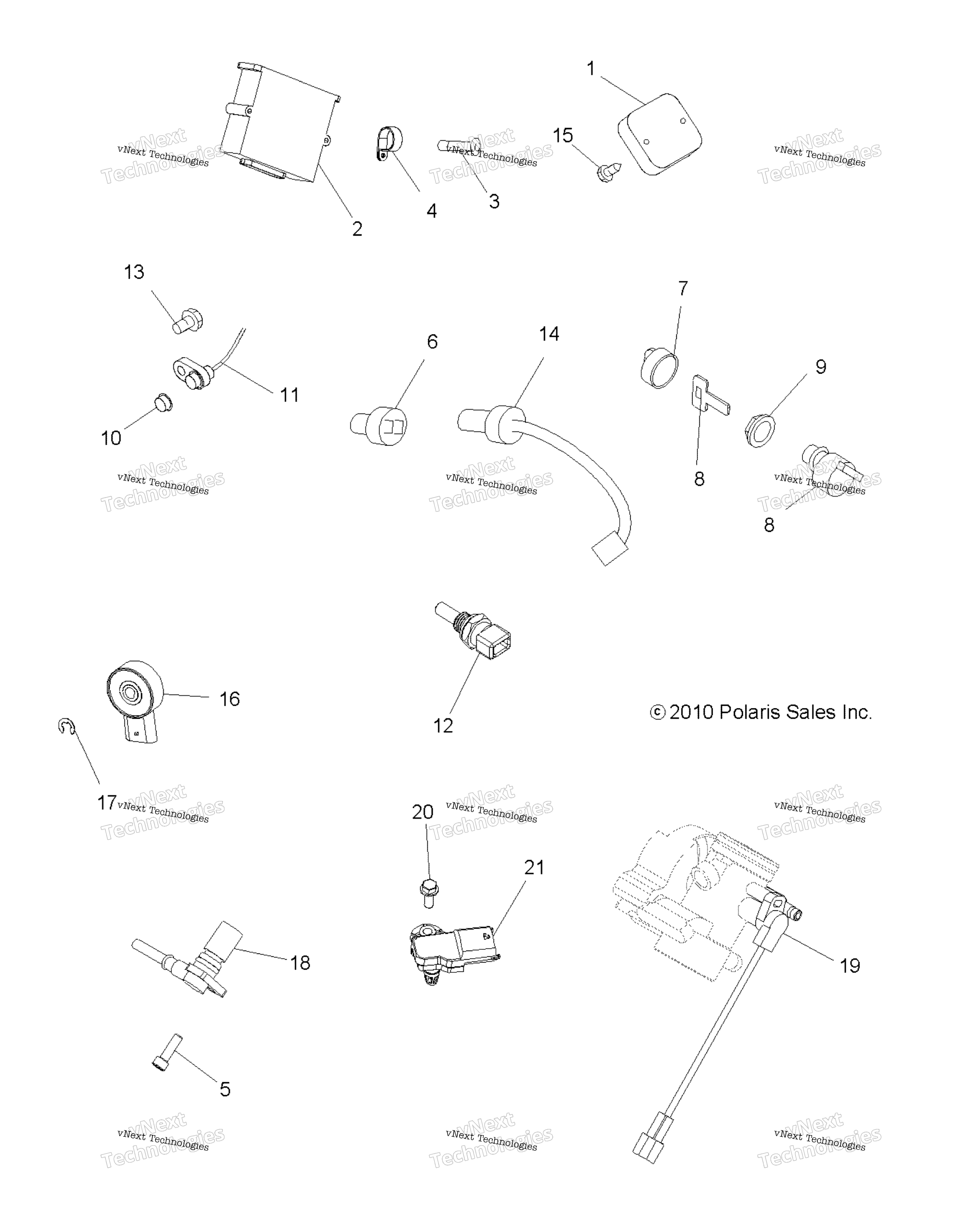 электрооборудование Switches & Sensors & Ecm