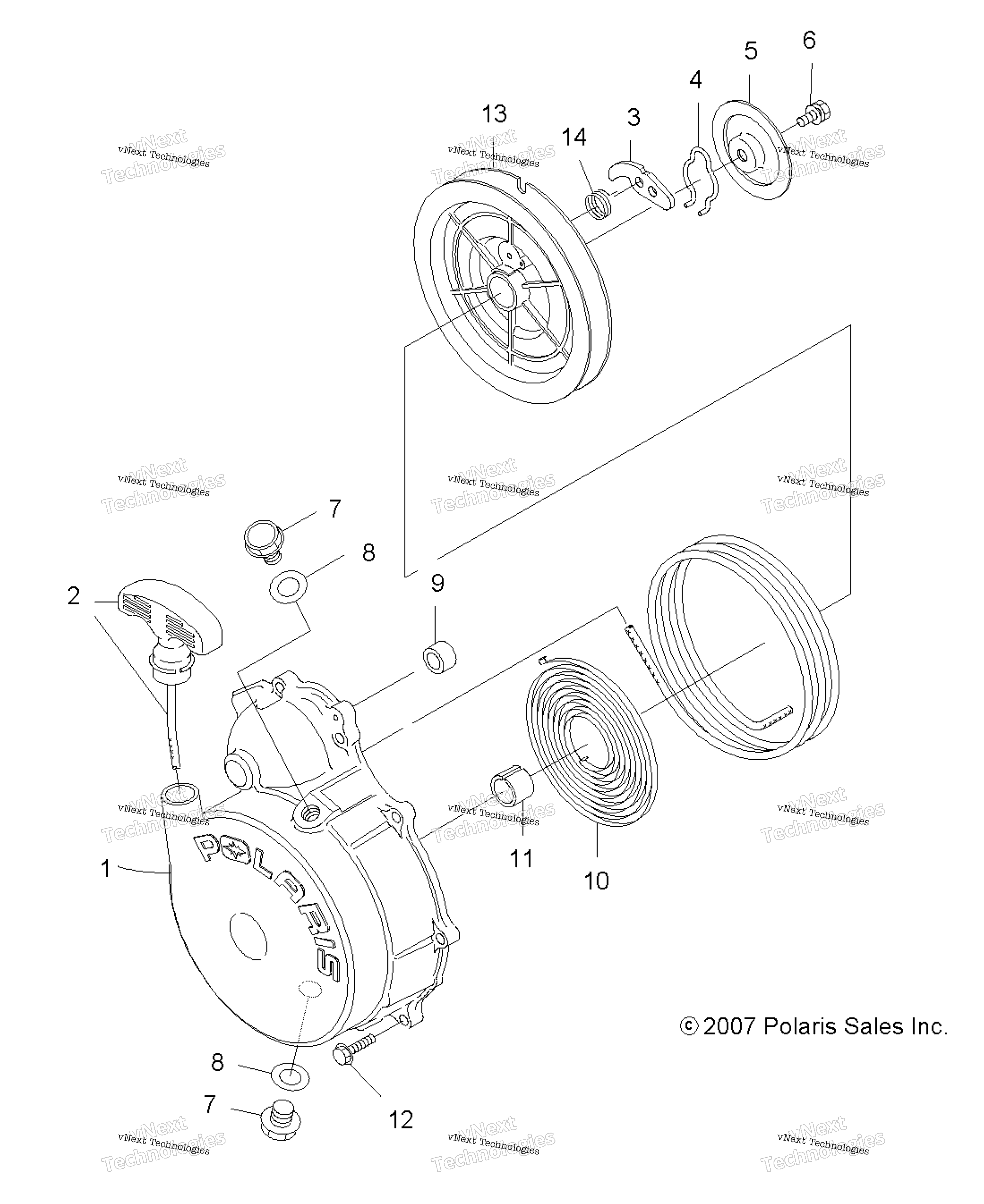 Engine, Recoil стартер