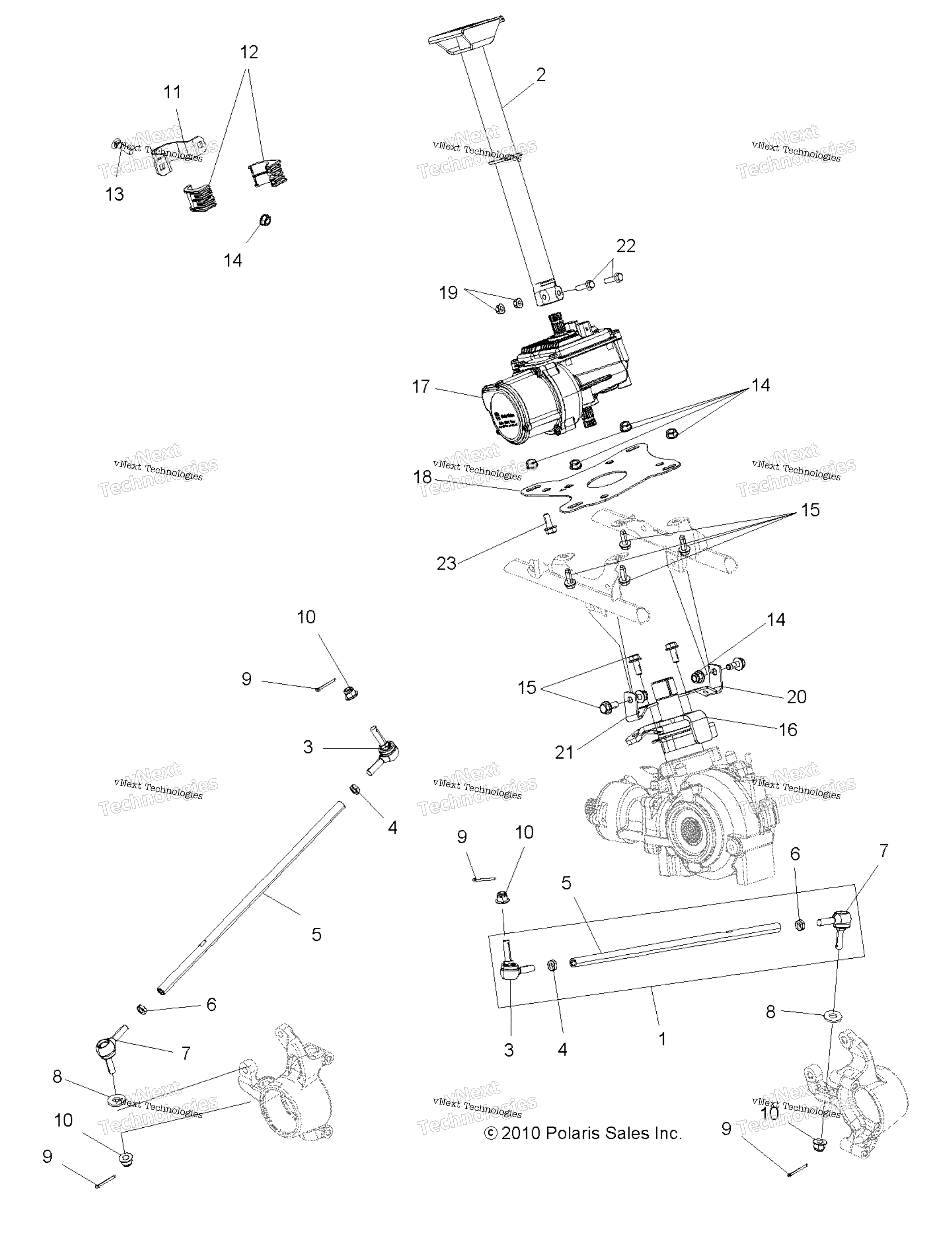Steering, рулевое управление Post Asm