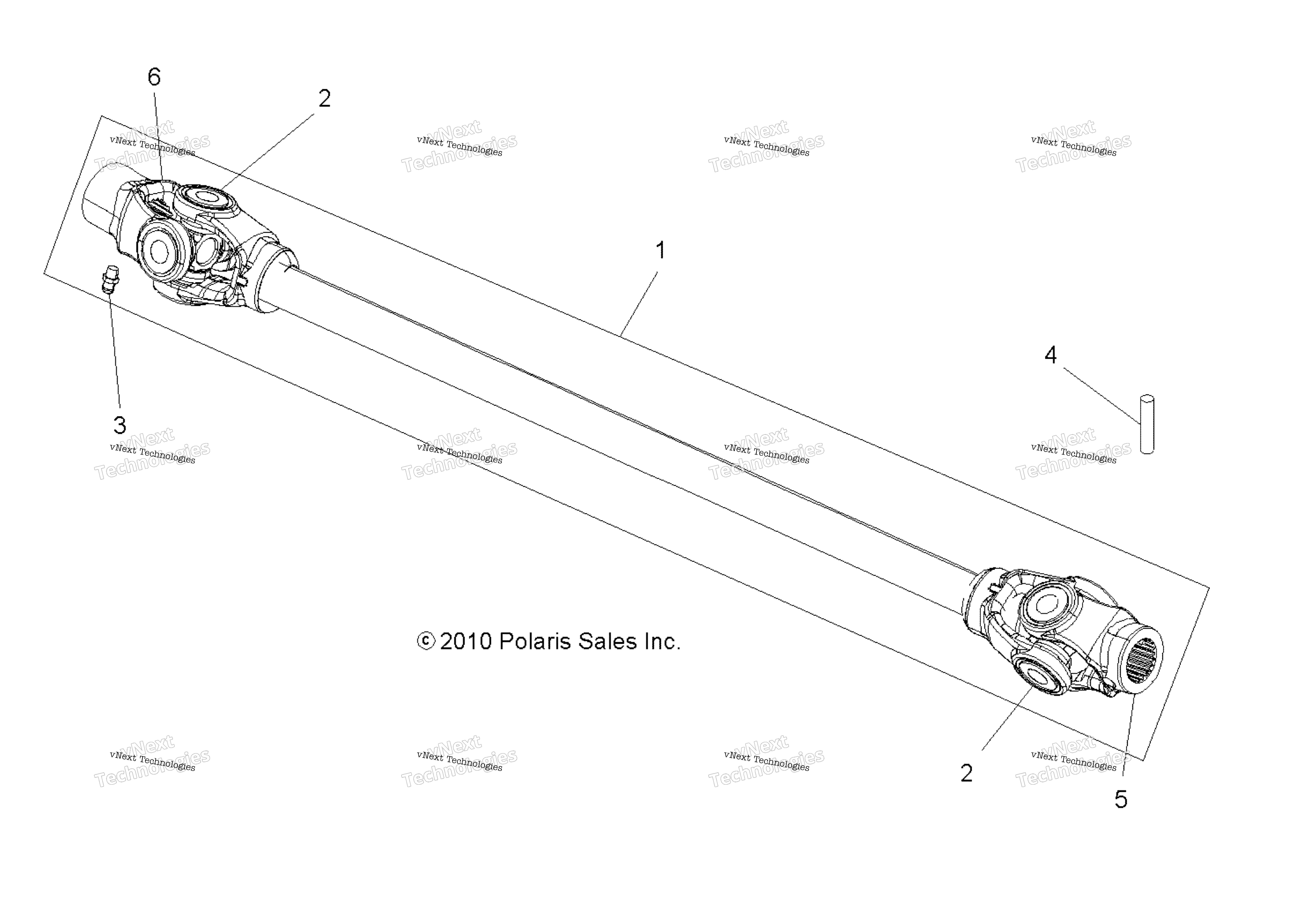 Привод Train, Prop Shaft, Front