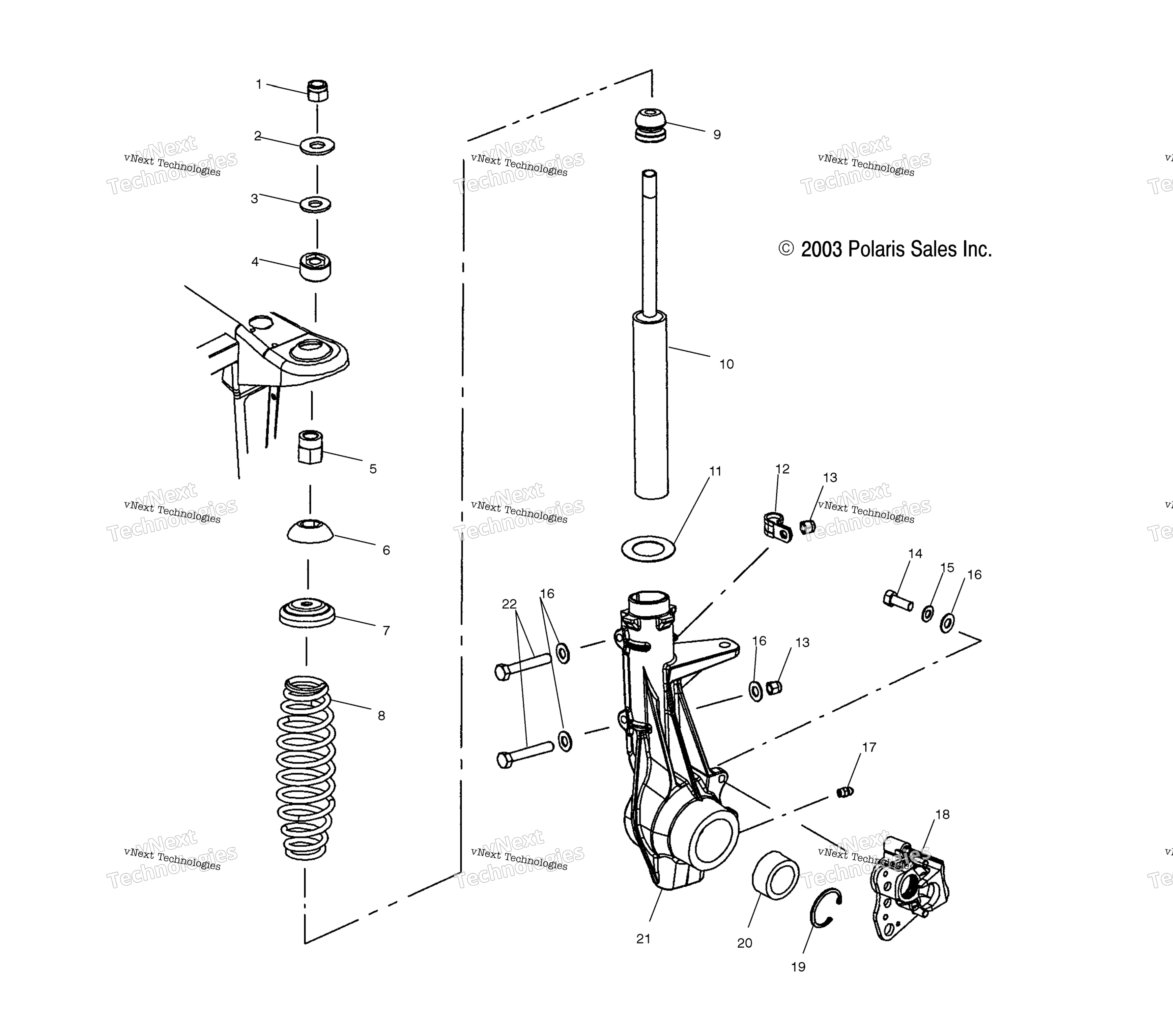 Передняя часть Strut /A04rd50aa/Ab/Ac/A04rf50aa