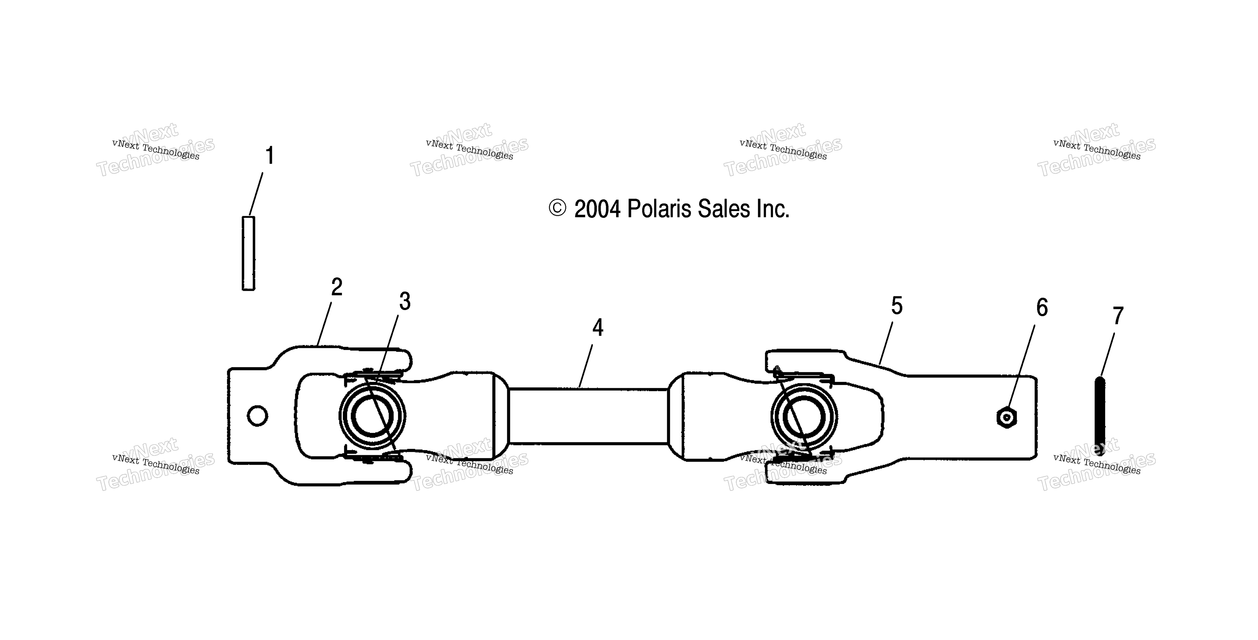 Задняя часть Prop Shaft /A04rd50aa/Ab/Ac/A04rf50aa