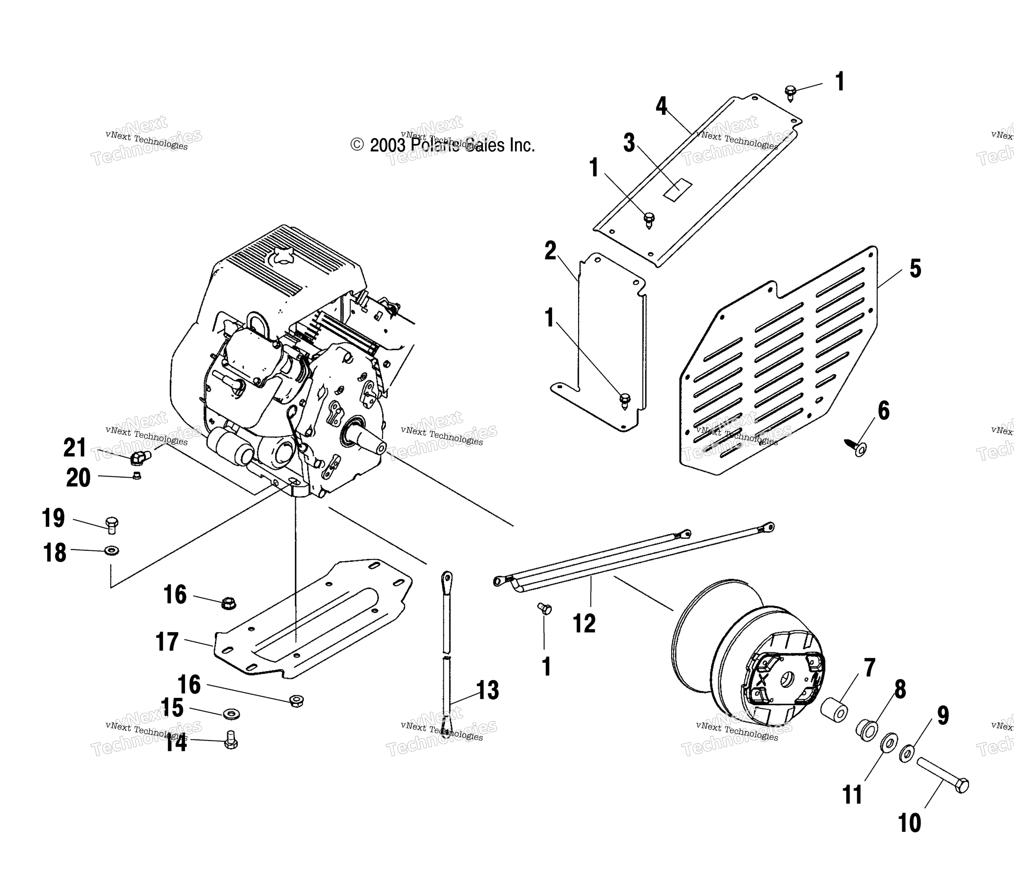 Двигатель Mounting