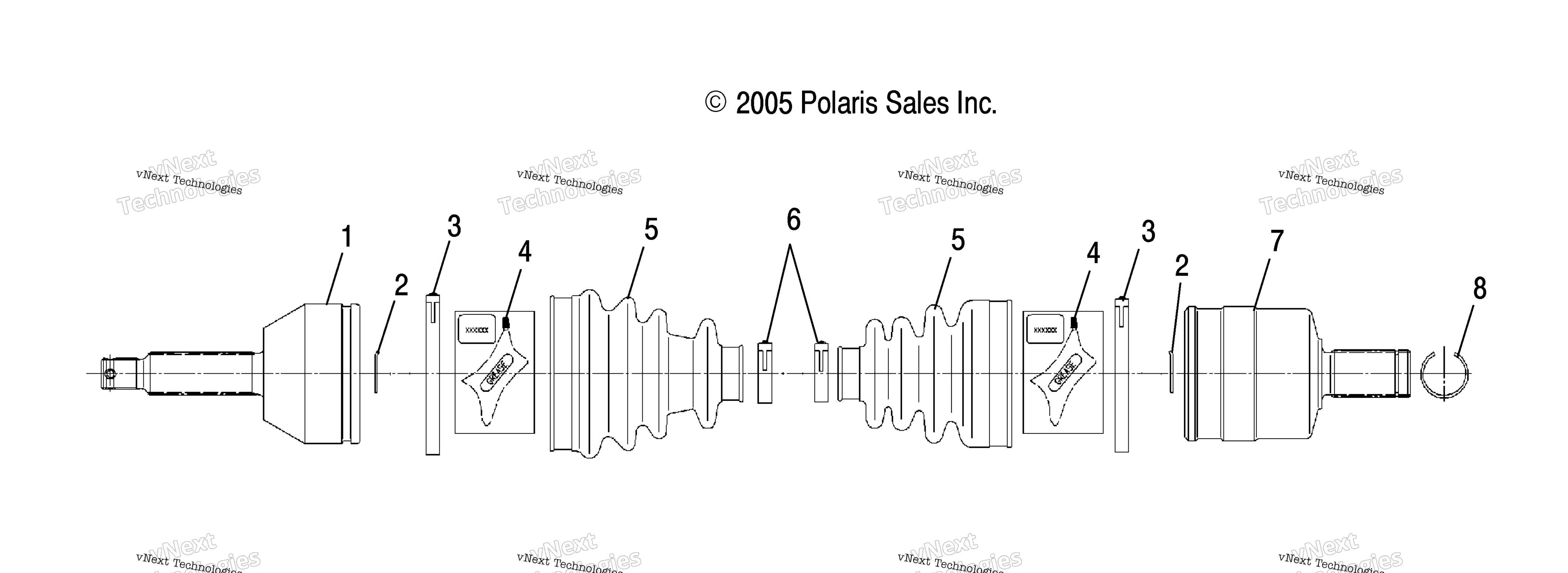 Привод Shaft, Rear Lh, Rh /Rd50aa