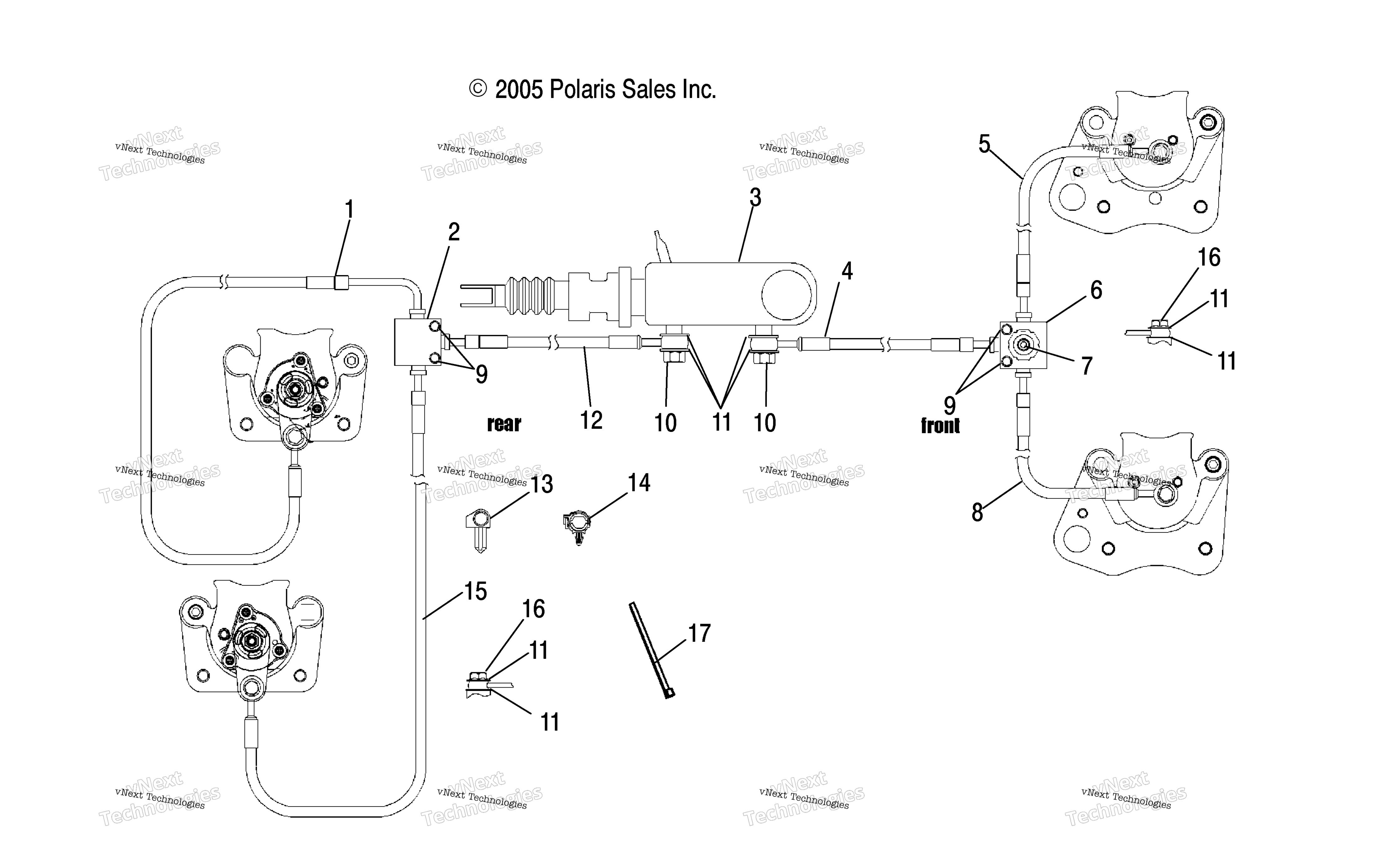 Тормоз Lines/Master Cylinder R06rd50ab/Ac