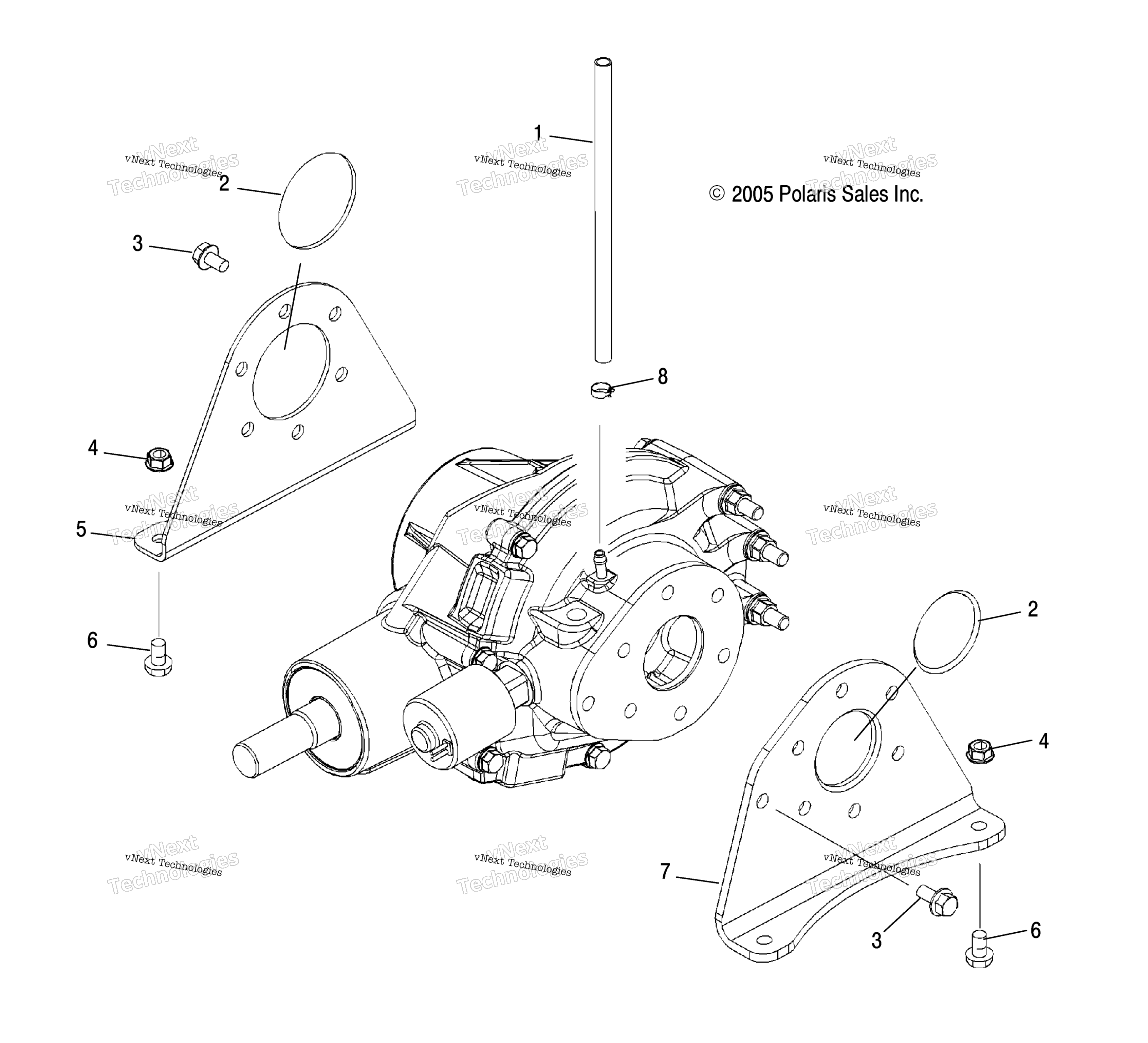 Картер редуктора Mounting, Rear R06rd50ab/Ac