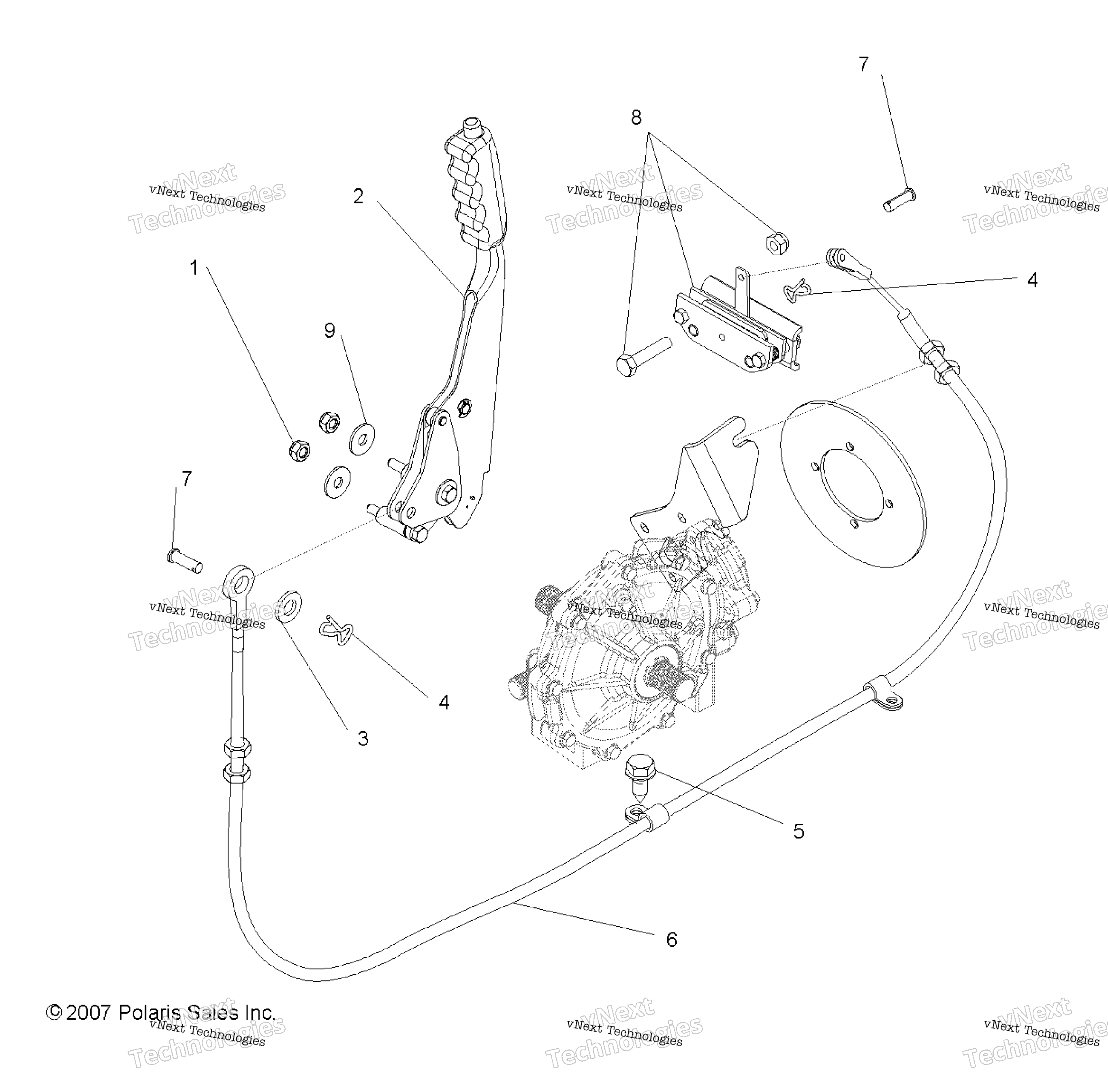 Brakes, Park тормоз Asm