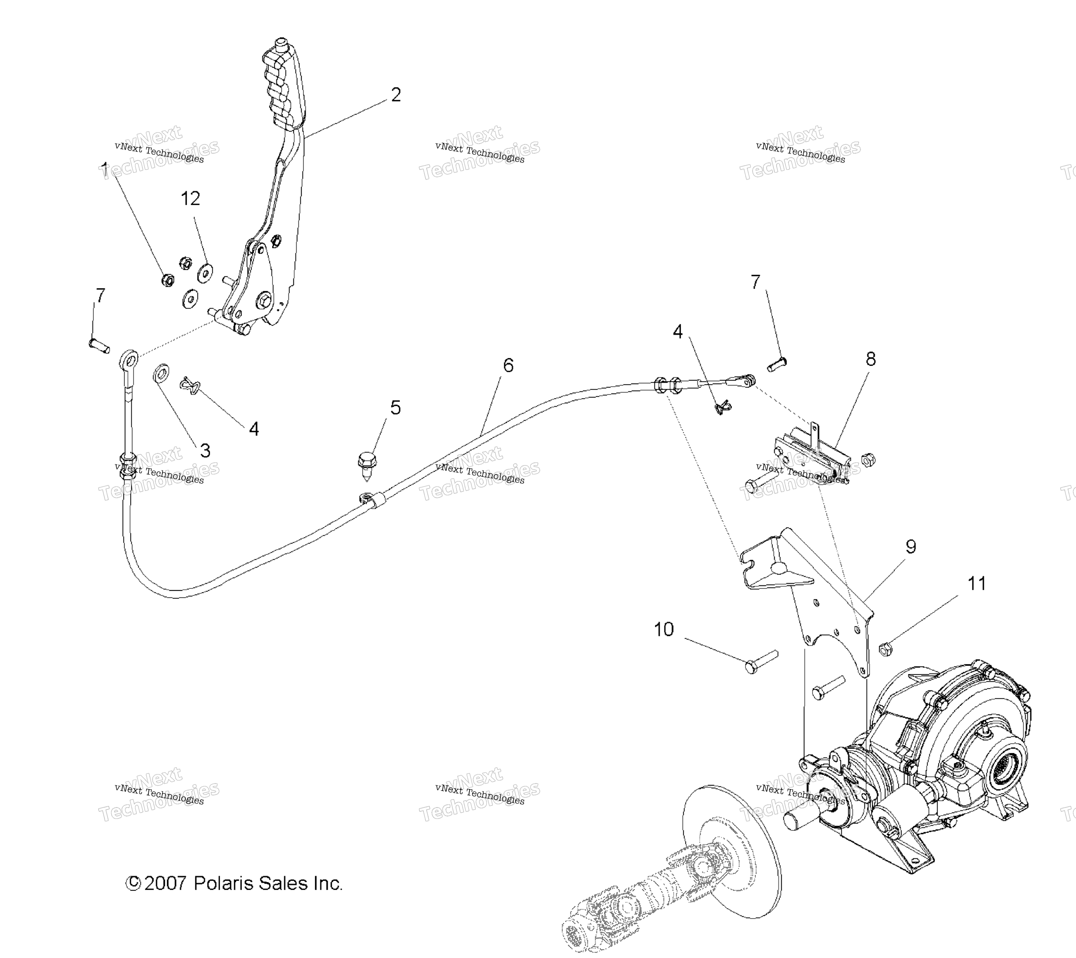 Brakes, Park тормоз Asm