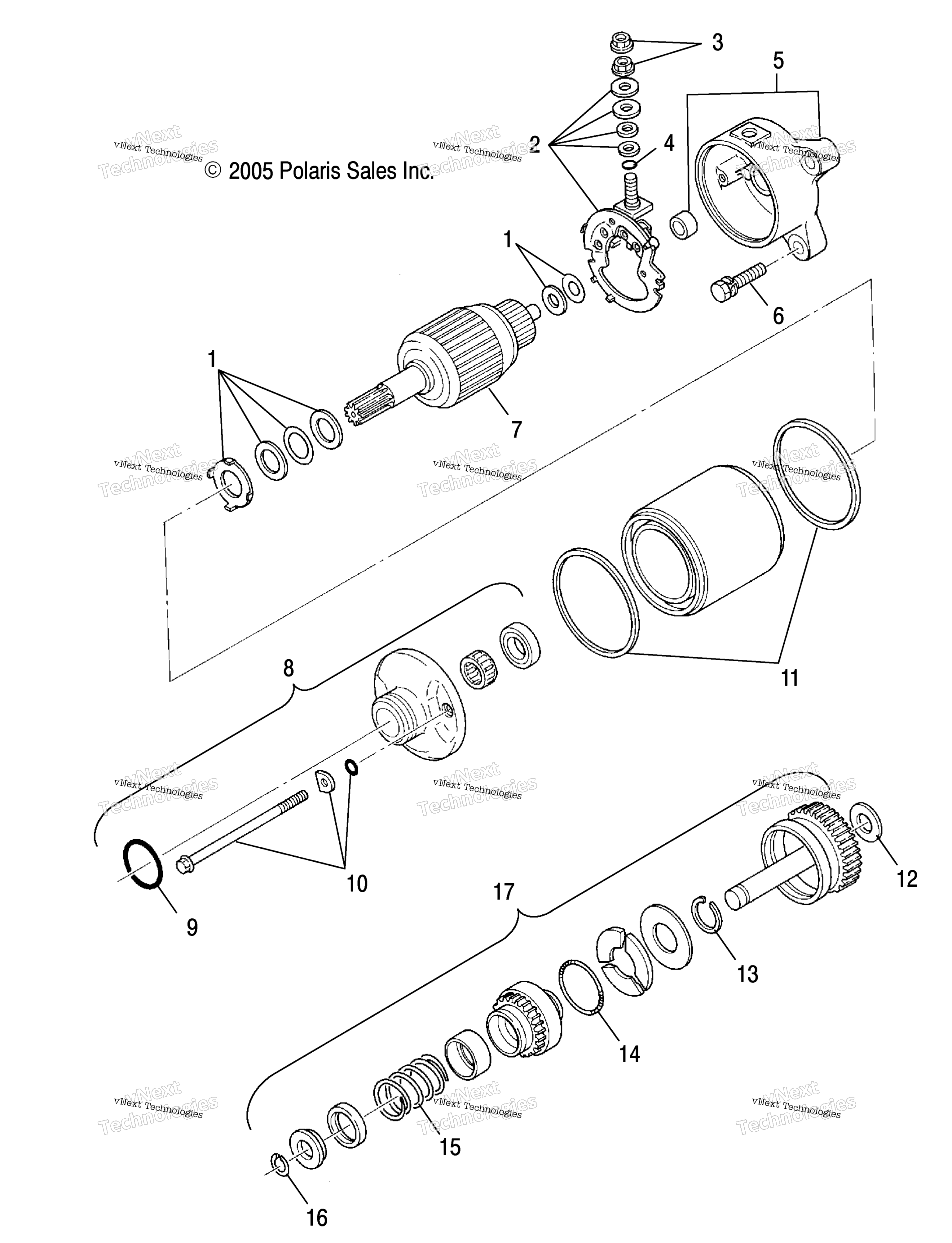 двигатель Starting Motor