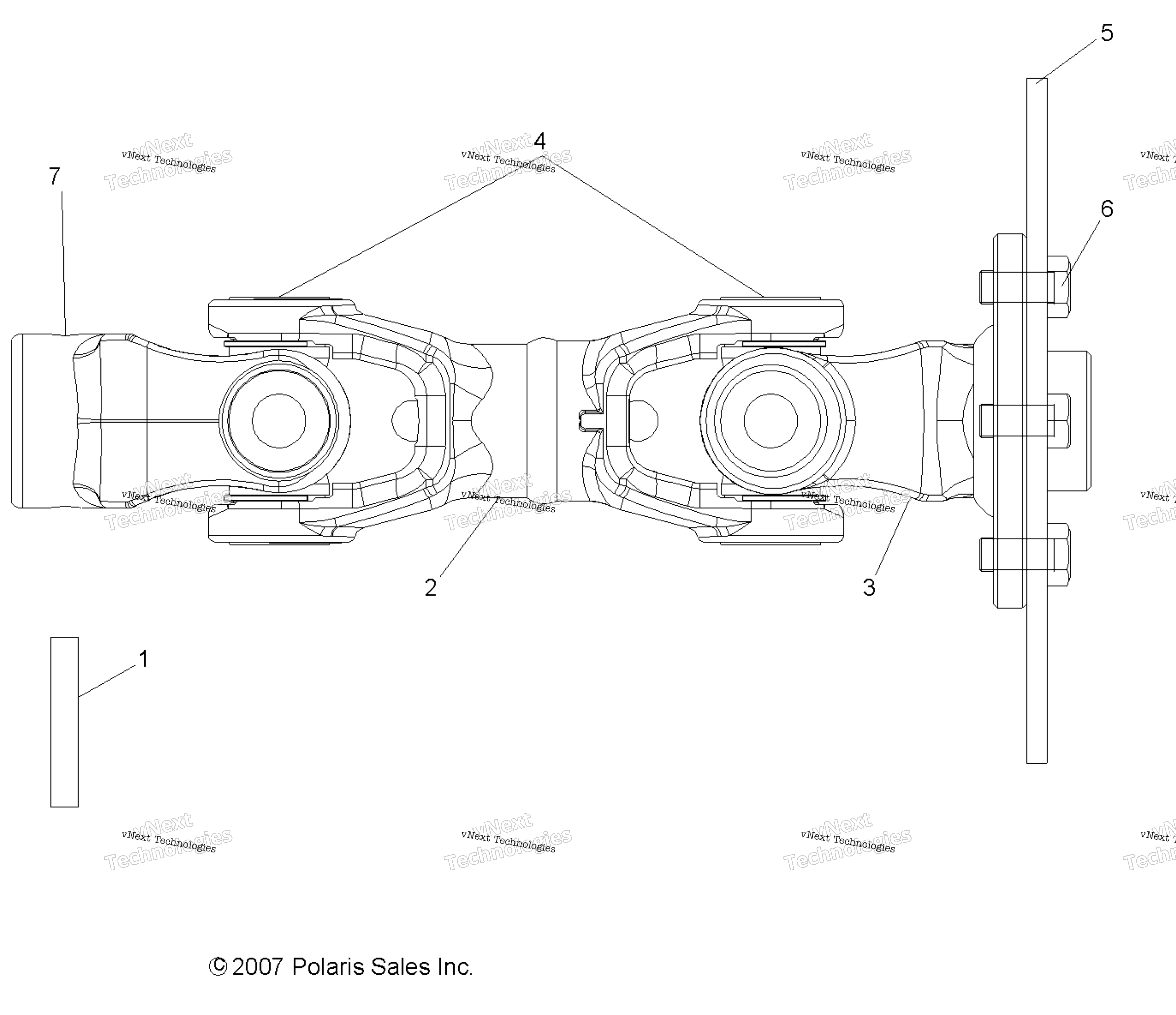 Привод Train, Rear Prop Shaft All Options