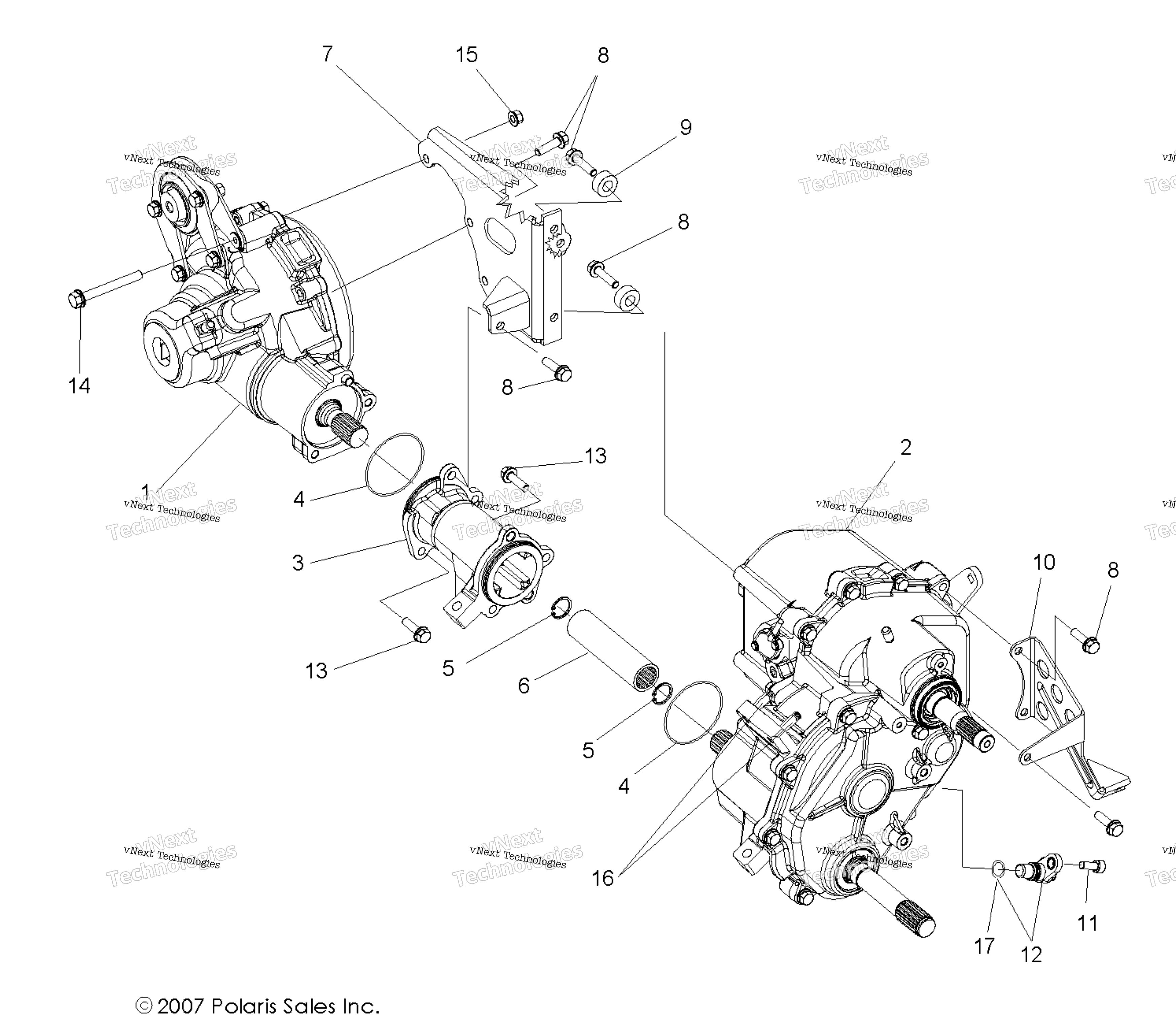 Gearcase, Differential крепление