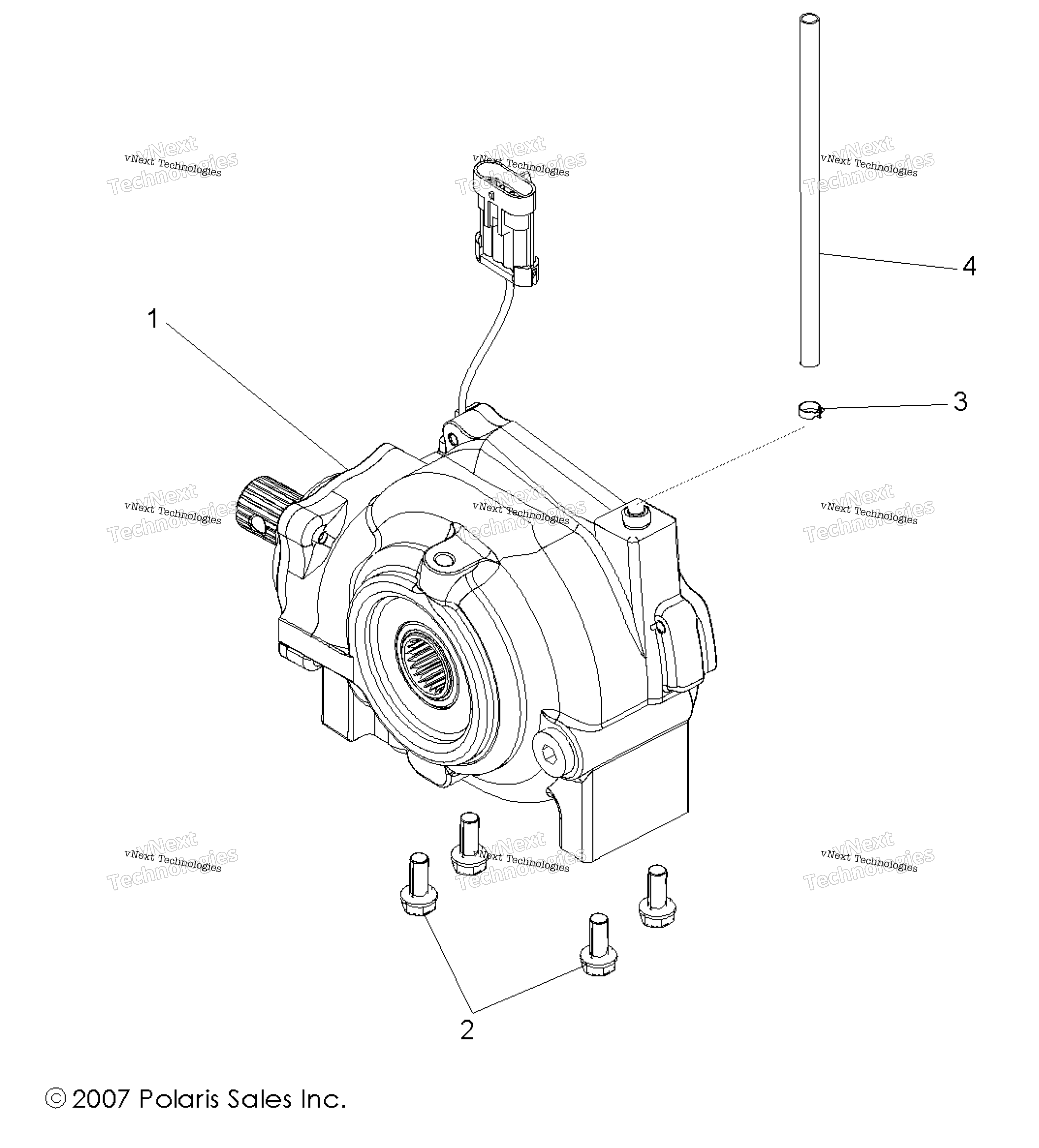 Gearcase, передний