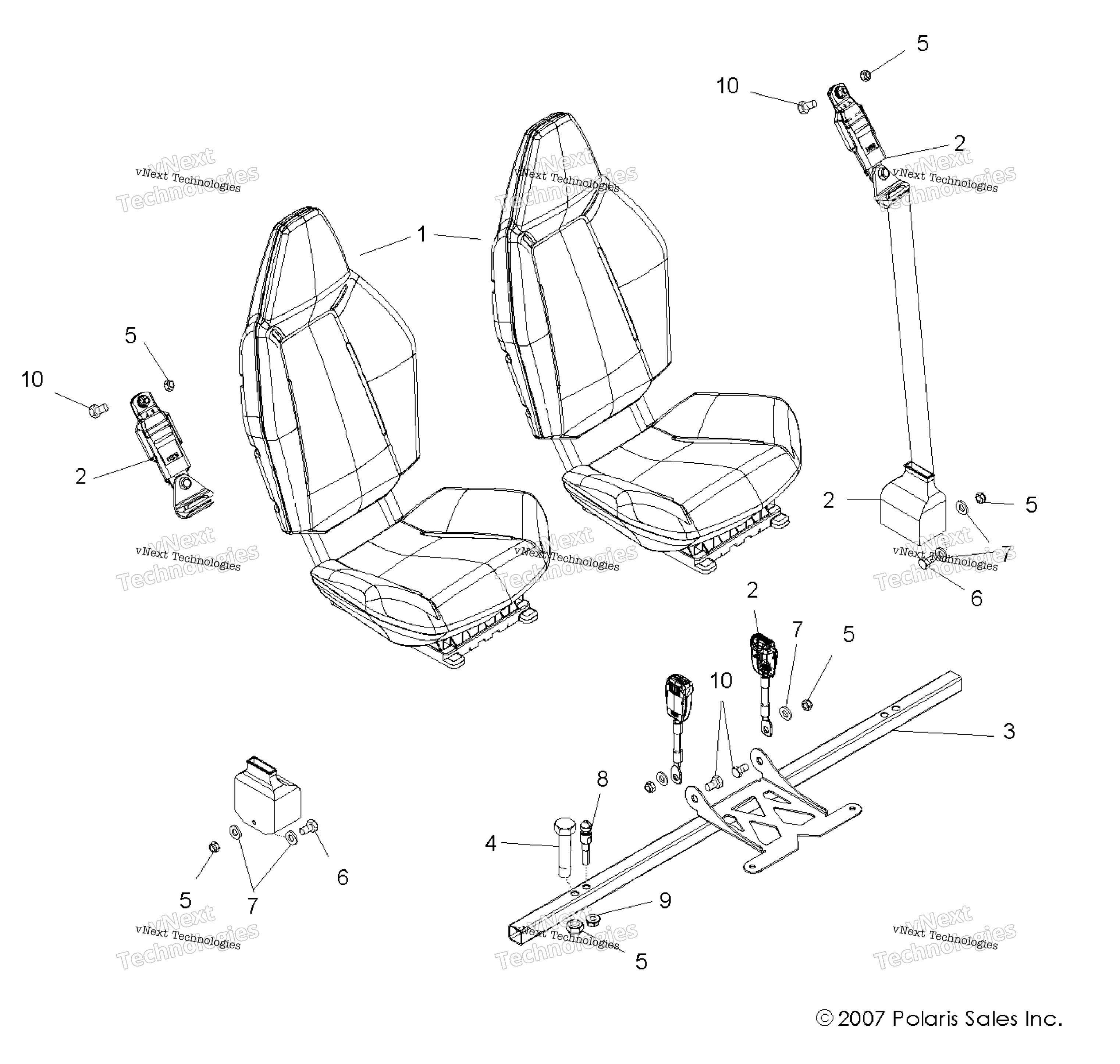 Seat, крепление & Belts