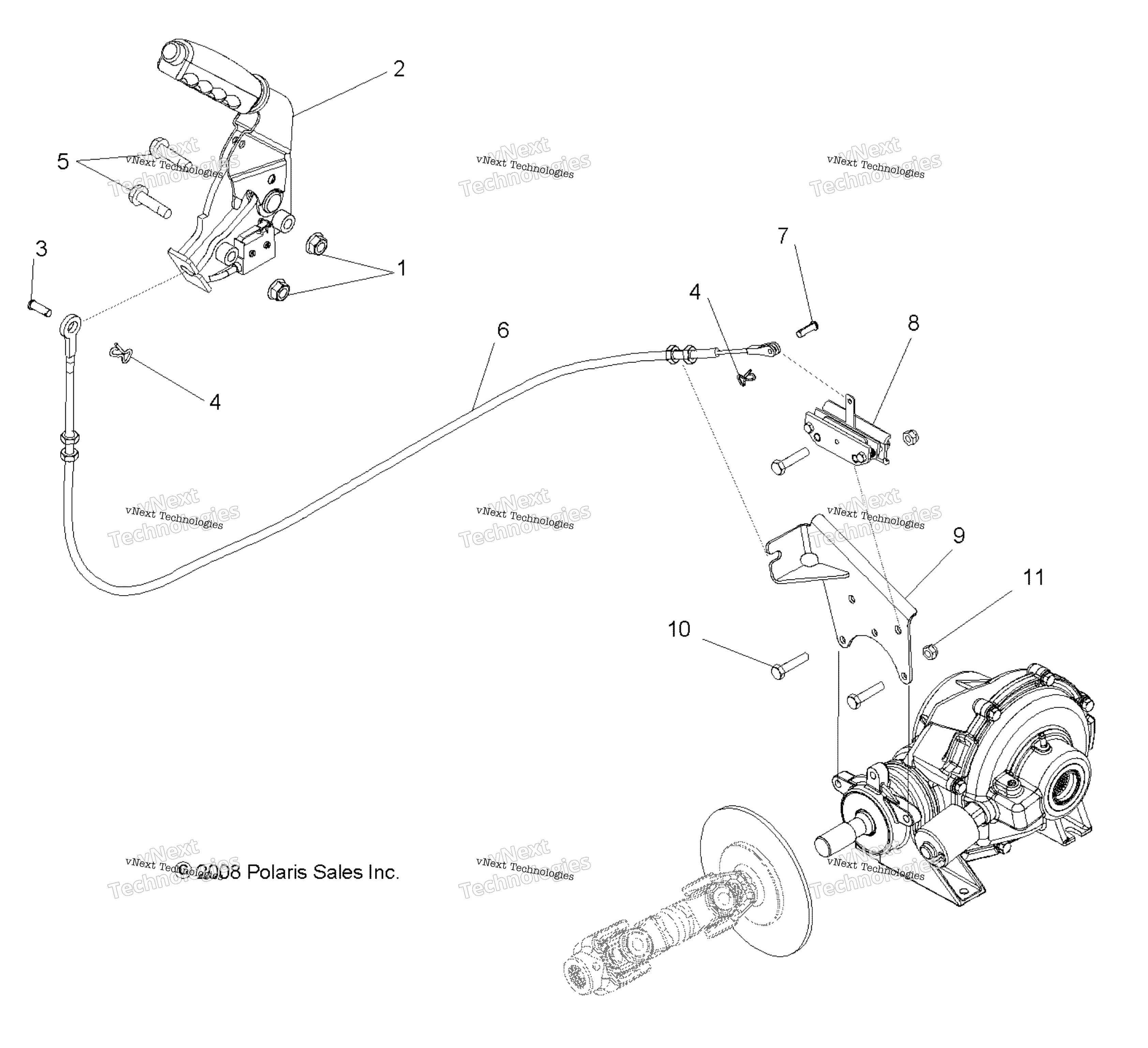Brakes, Park тормоз Asm. All Options