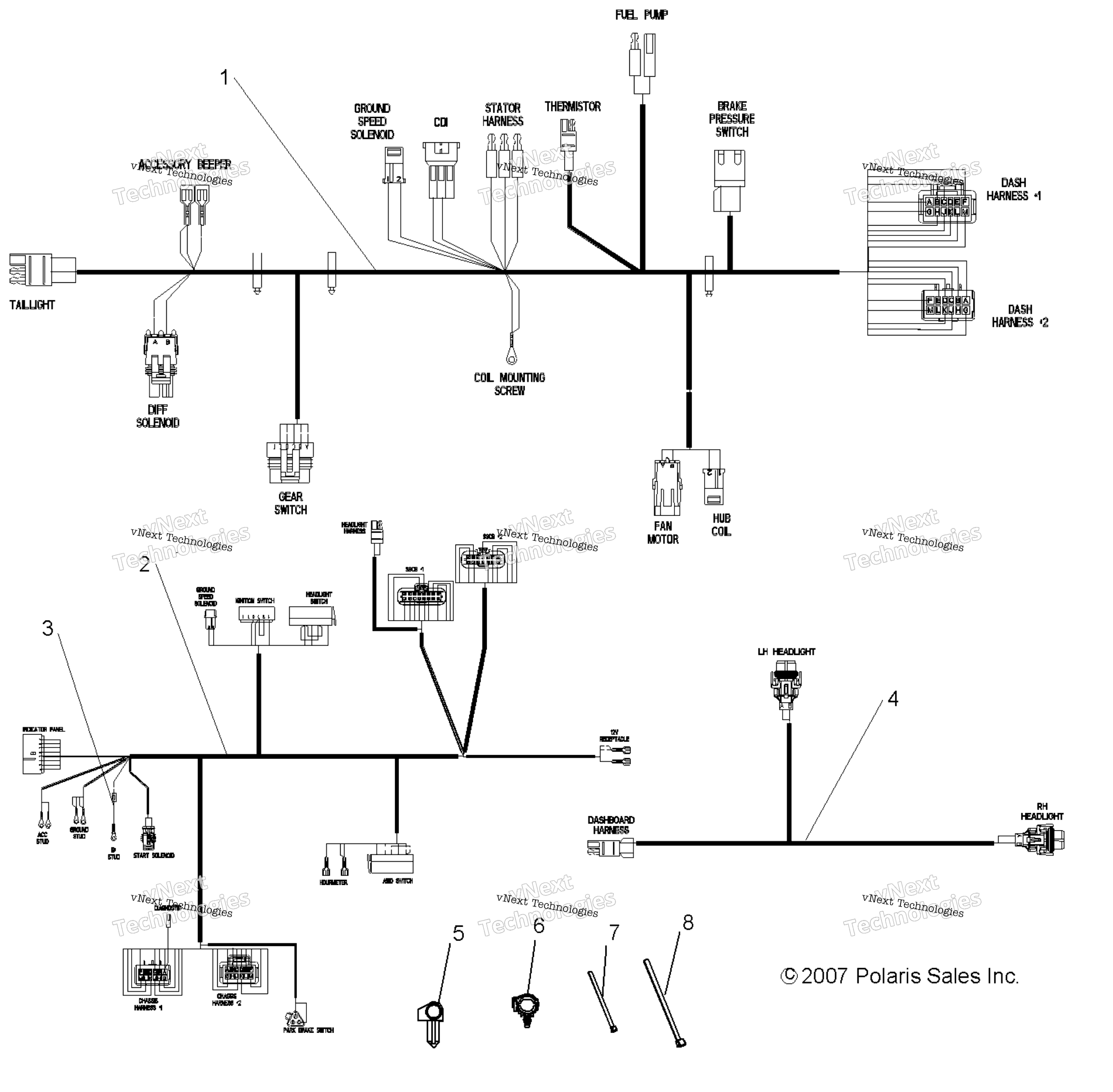 Electrical, провод Harnesses