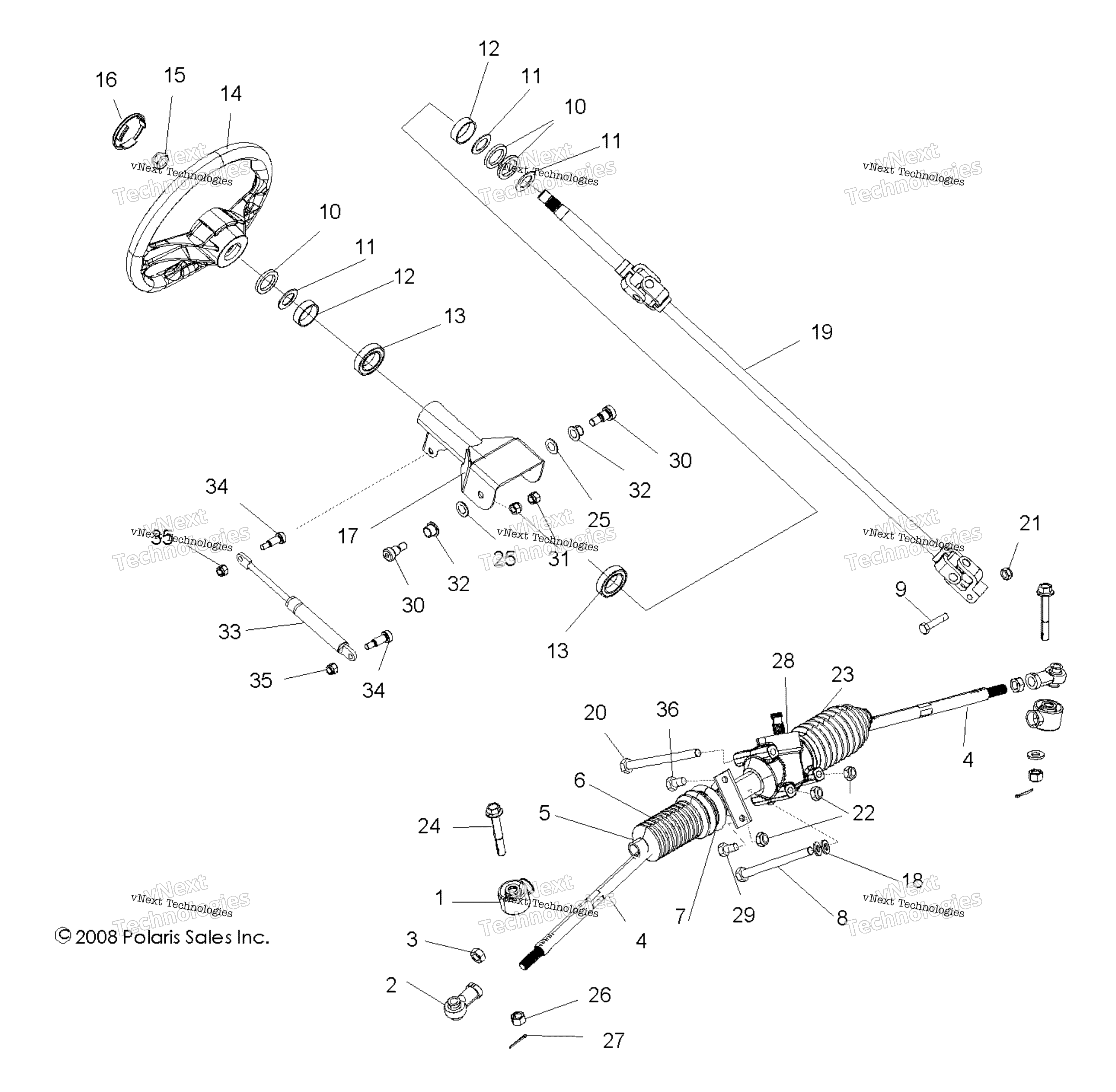 Steering, рулевое управление Asm. All Options