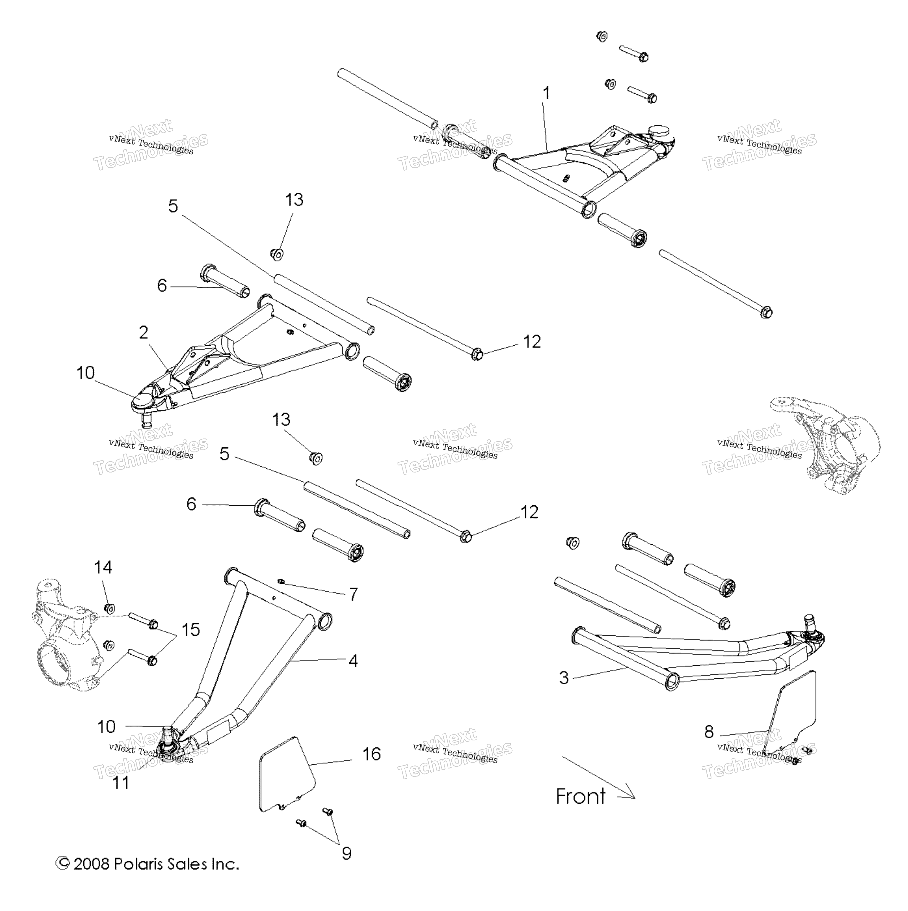 Подвеска, передняя Control Arms All Options
