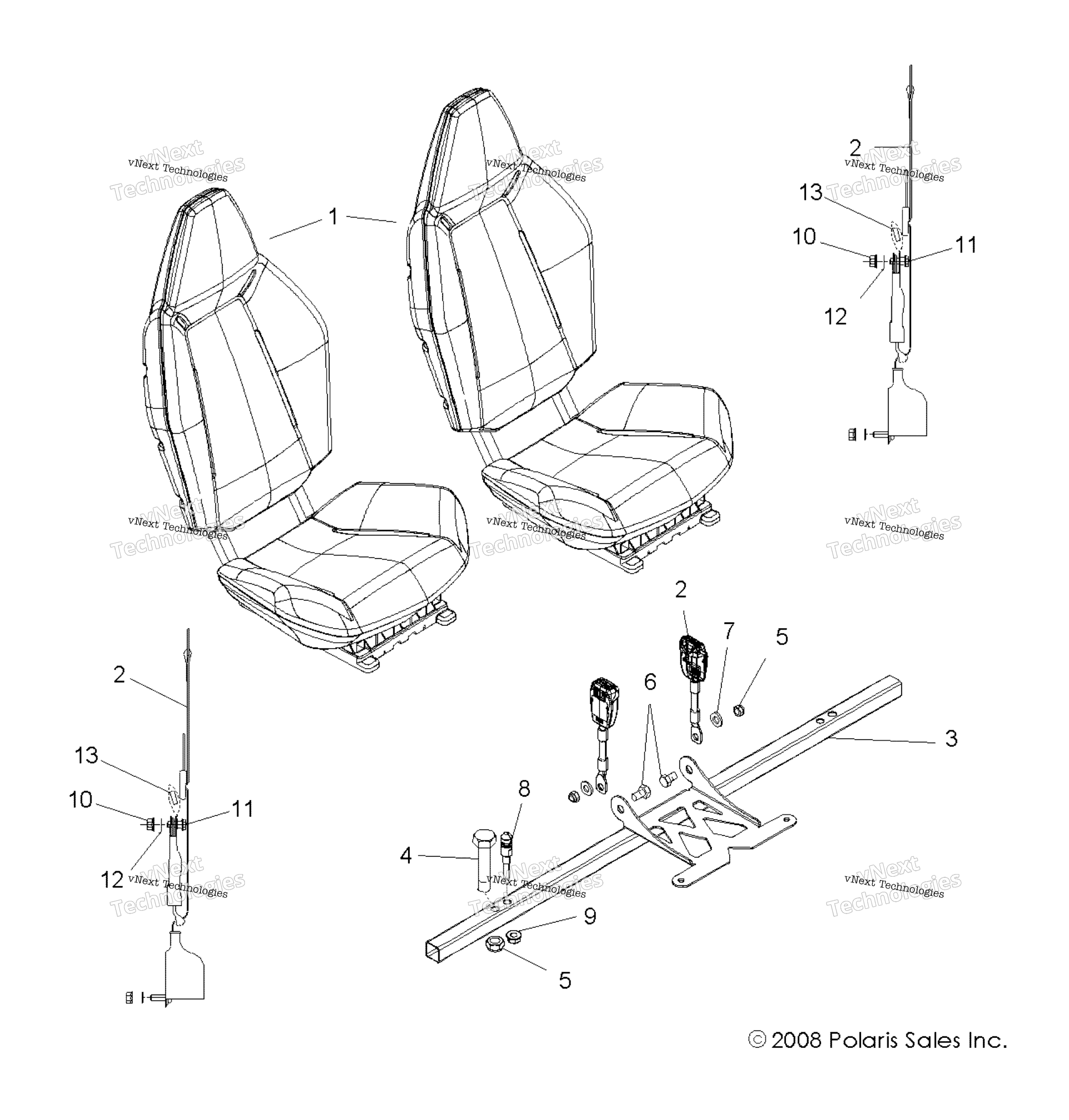 Кузов, сиденье Mounting & Belts