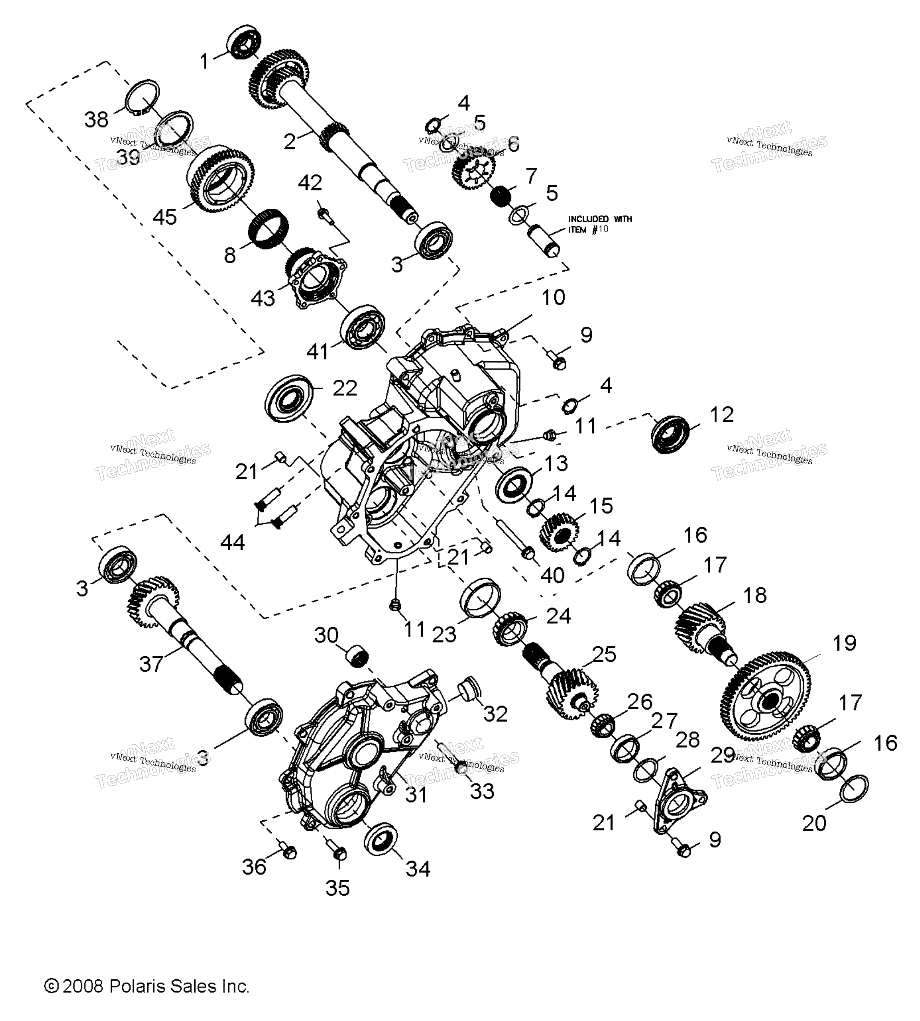 Трансмиссия, главный редуктор Internal Components 1
