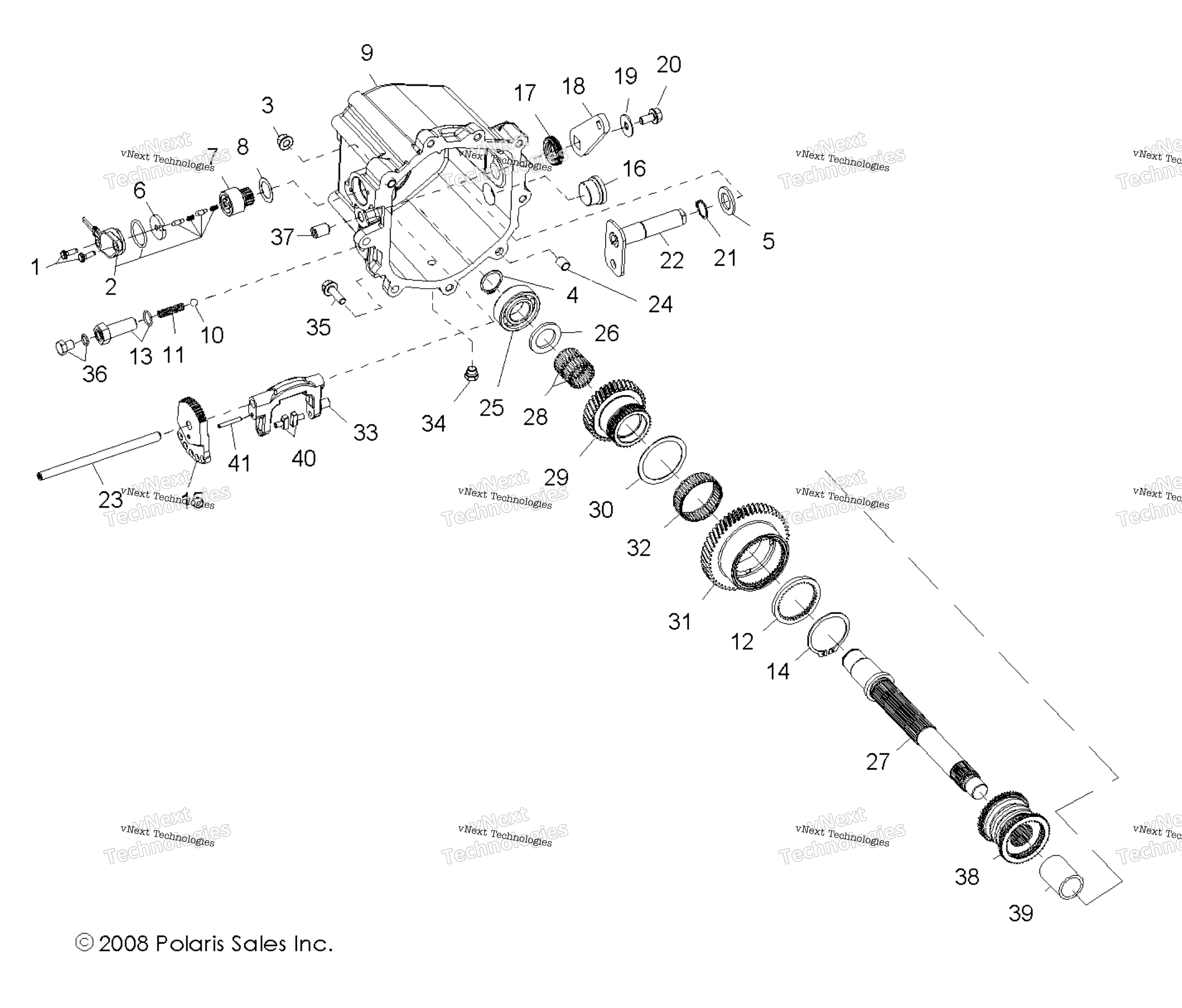 Трансмиссия, главный редуктор Internal Components 2
