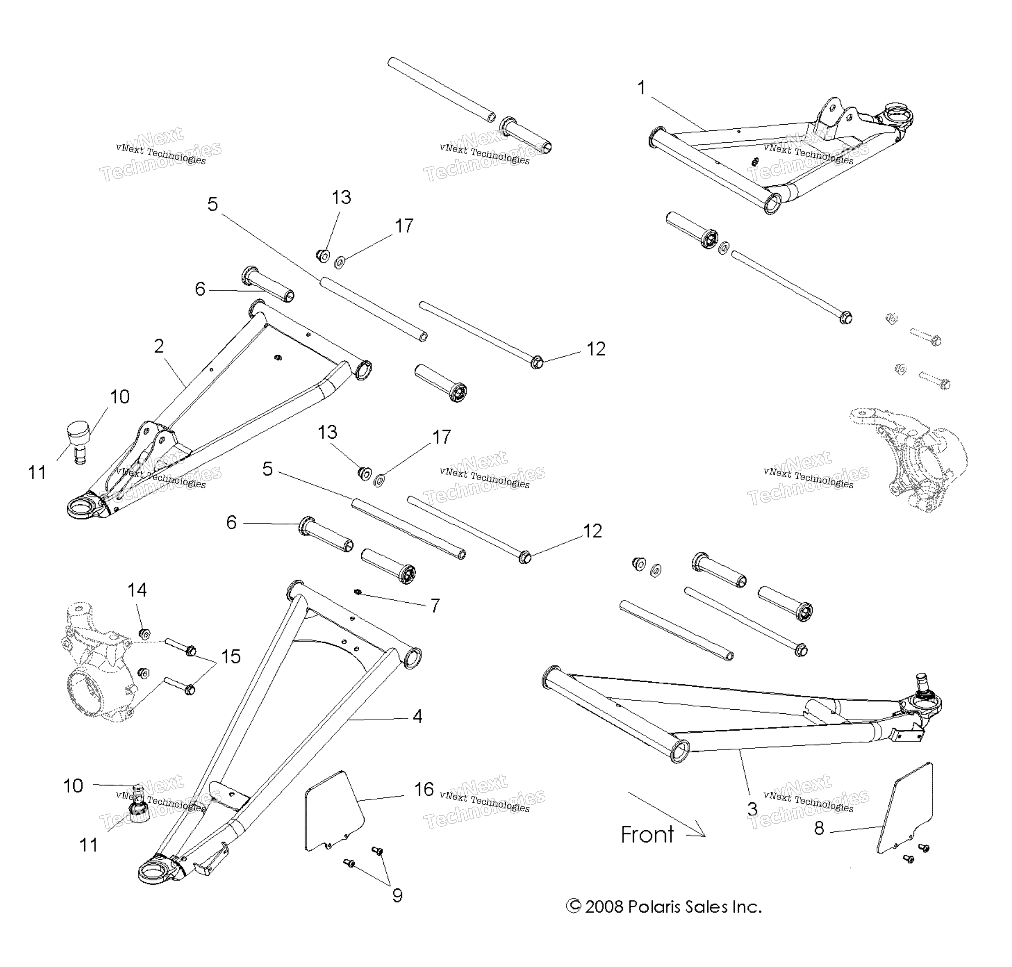 Подвеска, передняя Control Arms