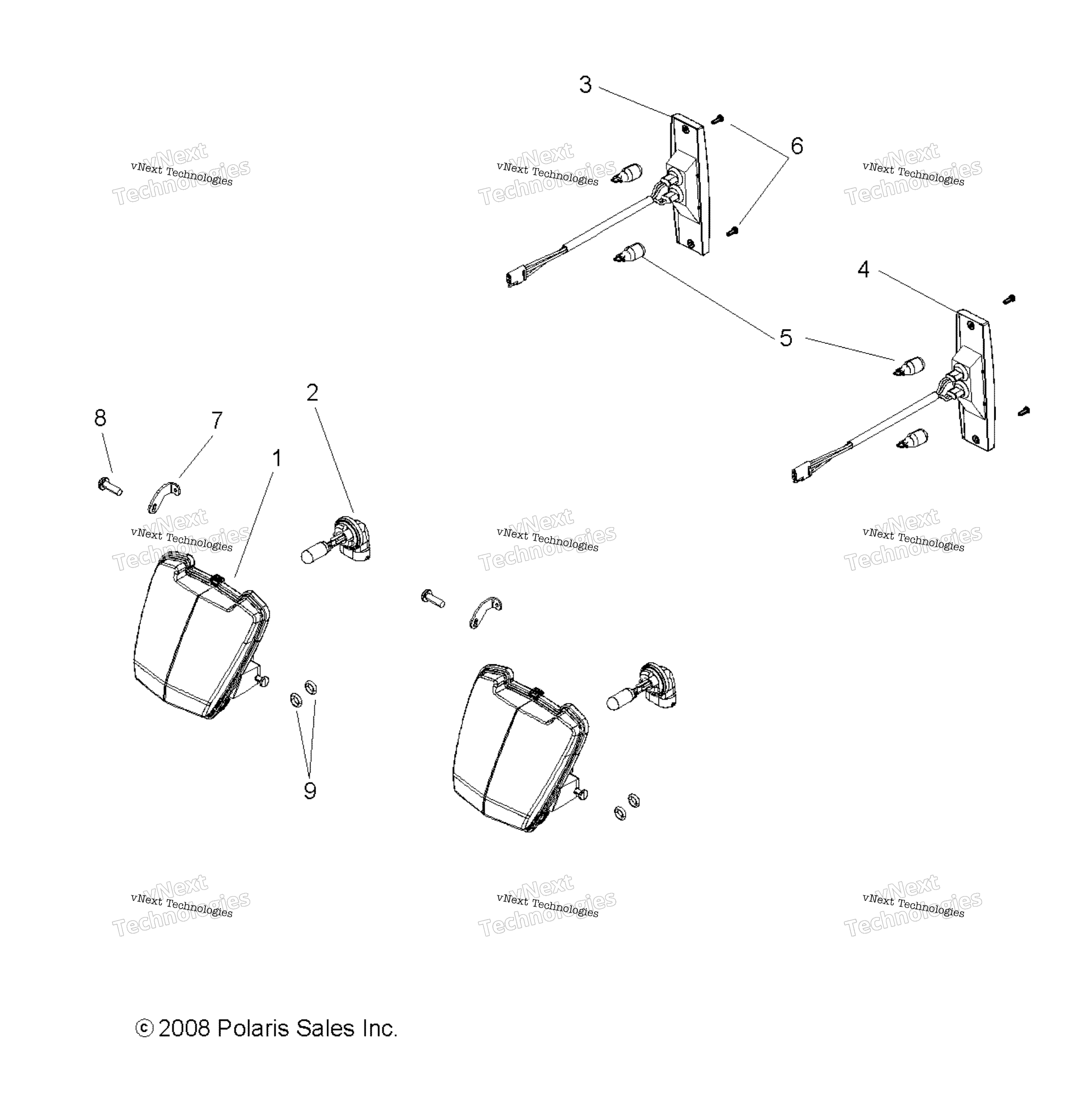 Electrical, Headlights, Taillights и Bulbs